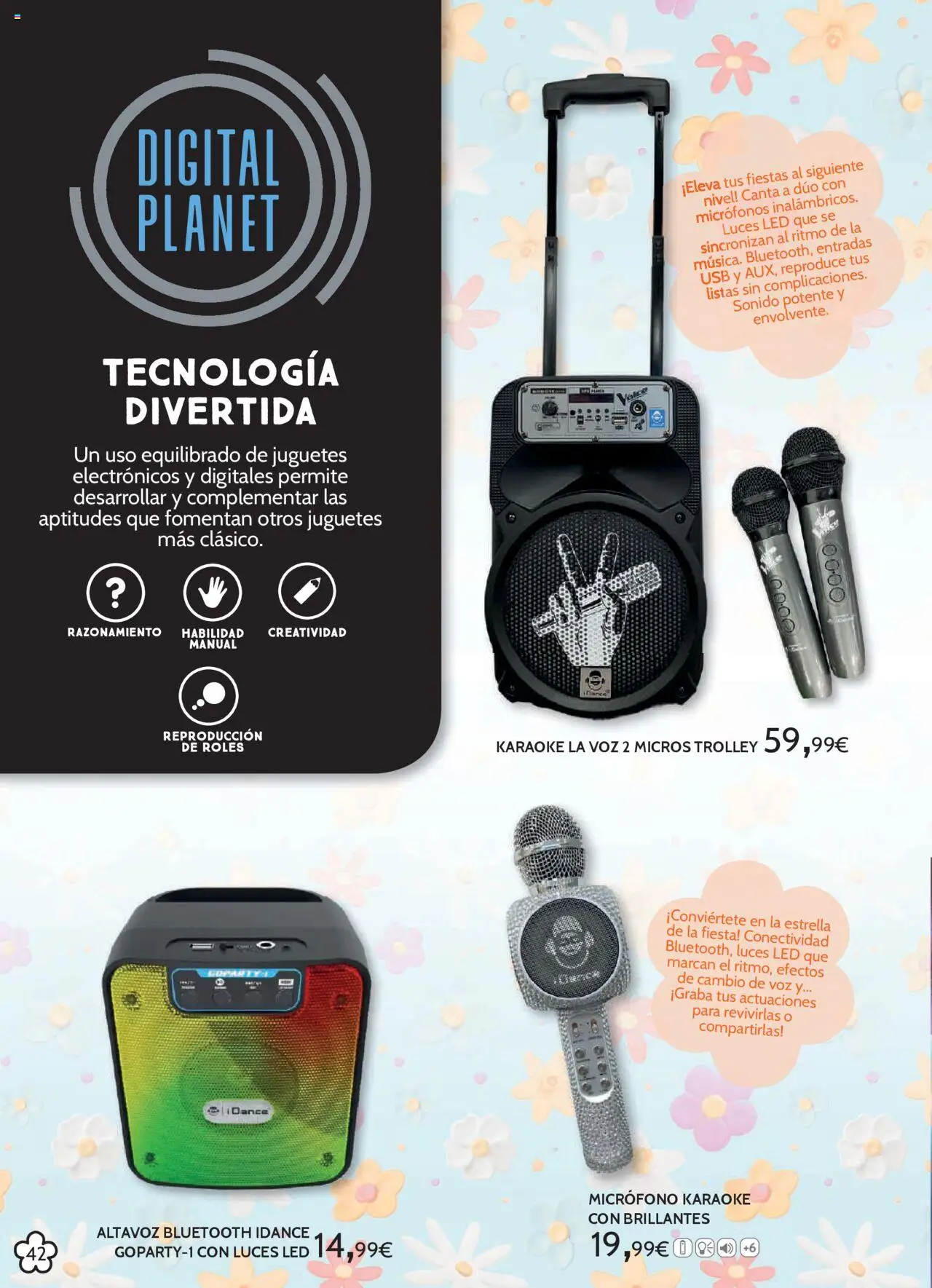 Toy Planet catálogo │ válido desde el 15.04.2025 | Página: 42 | Productos: Juguetes, Micrófono, Altavoz, USB