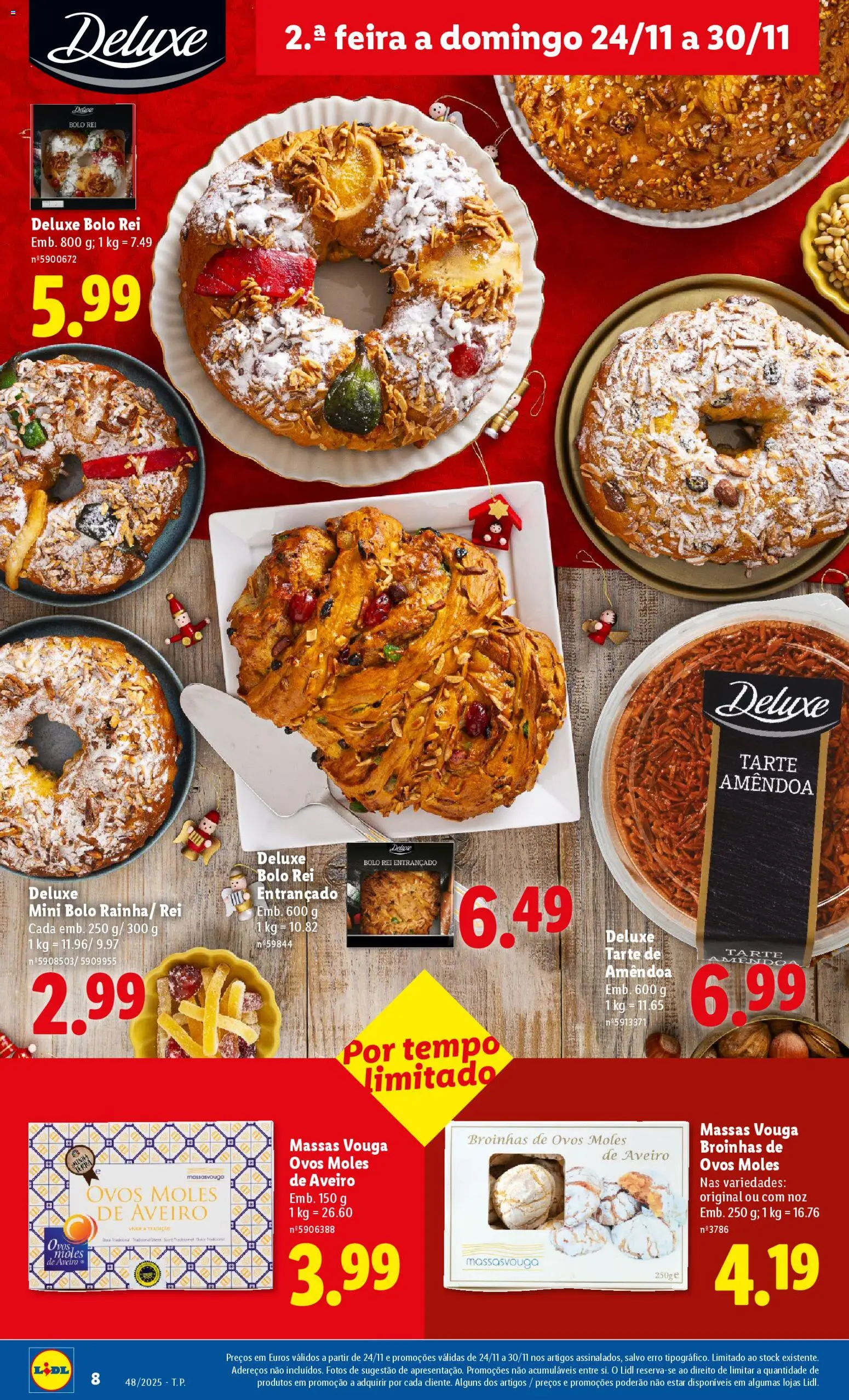 Lidl Black Friday │ válido de 24.11.2025 | Página: 8 | Produtos: Bolo, Ovos, Tarte