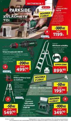 Lidl leták od 10.07.2025 | Strana: 36 | Produkty: Škrabka, Paruka, Šroubovák, Hliníkové schůdky