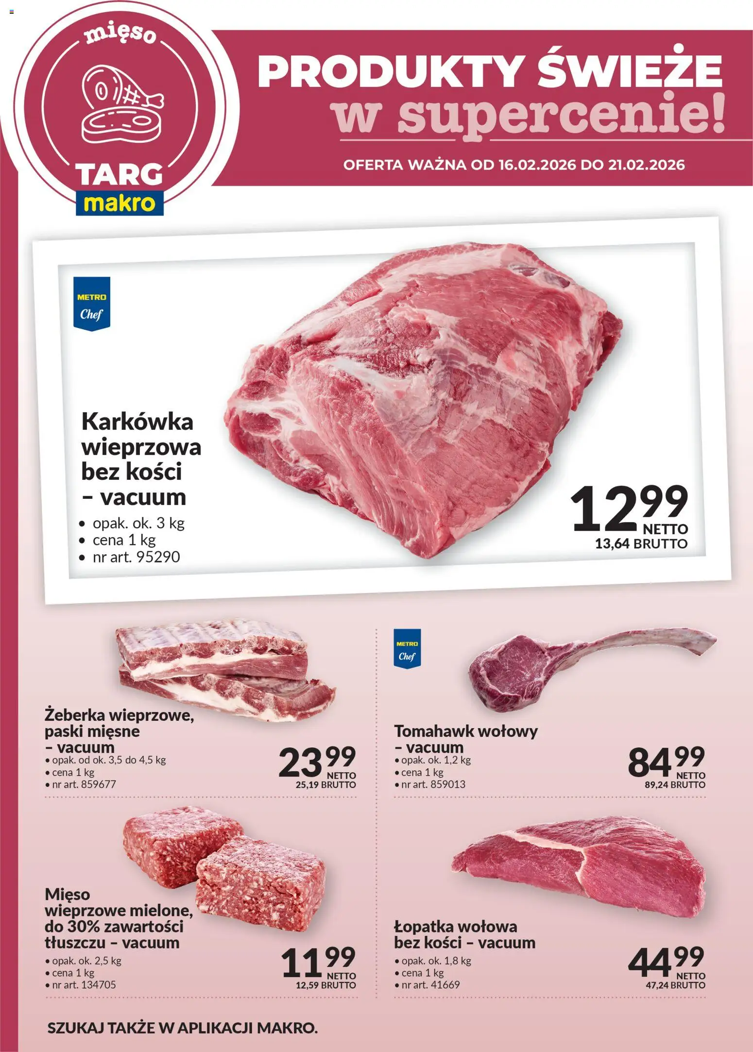 Makro Gazetka - Oferta świeża w super cenach od 16.02.2026 | Strona: 2 | Produkty: Karkówka, Karkówka wieprzowa, Mięso