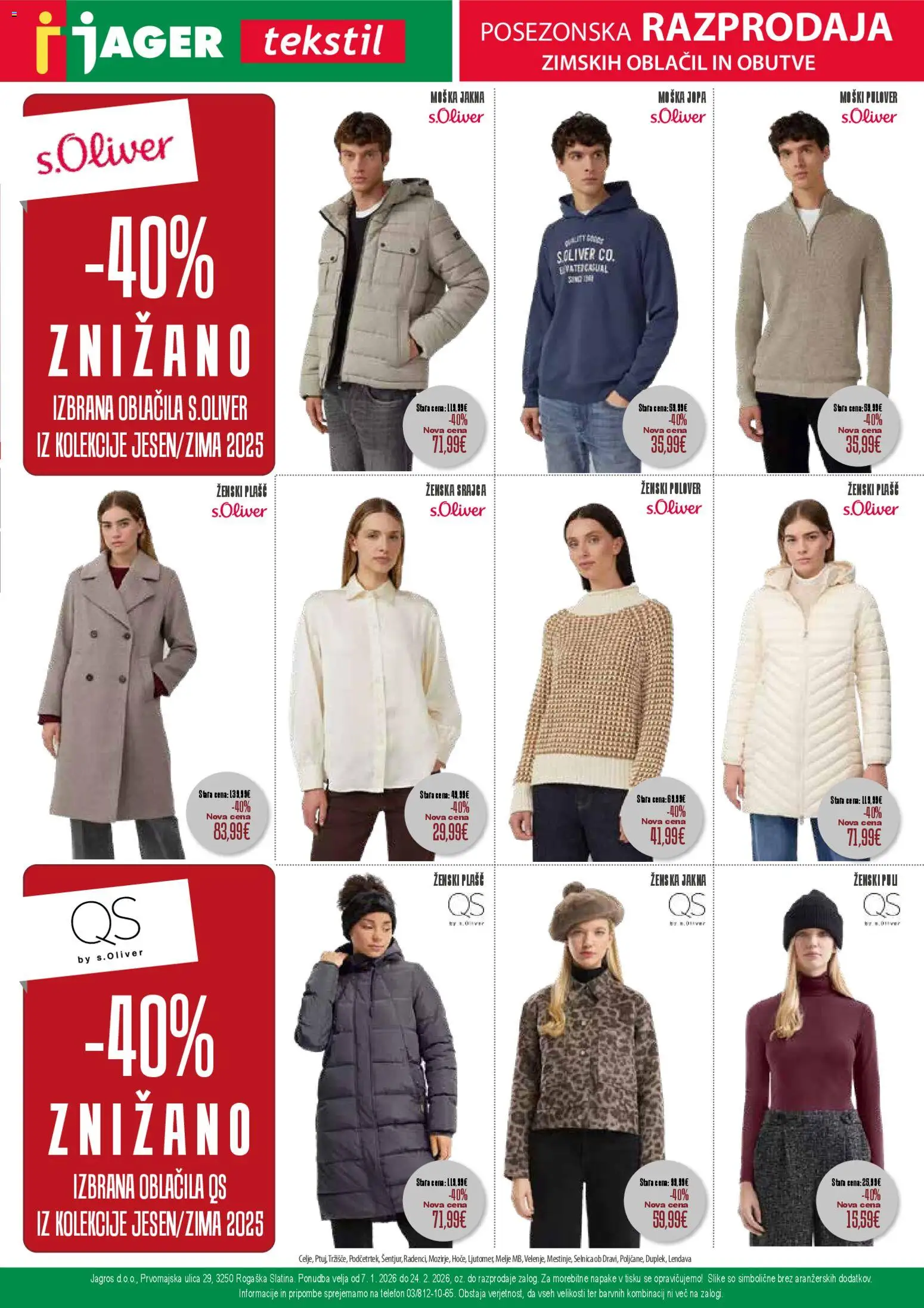 Novi Jager katalog ponudbe – veljaven od 07.01.2026 | Stran: 2 | Izdelki: Telefon, Oblacila, Jakna, Plasc