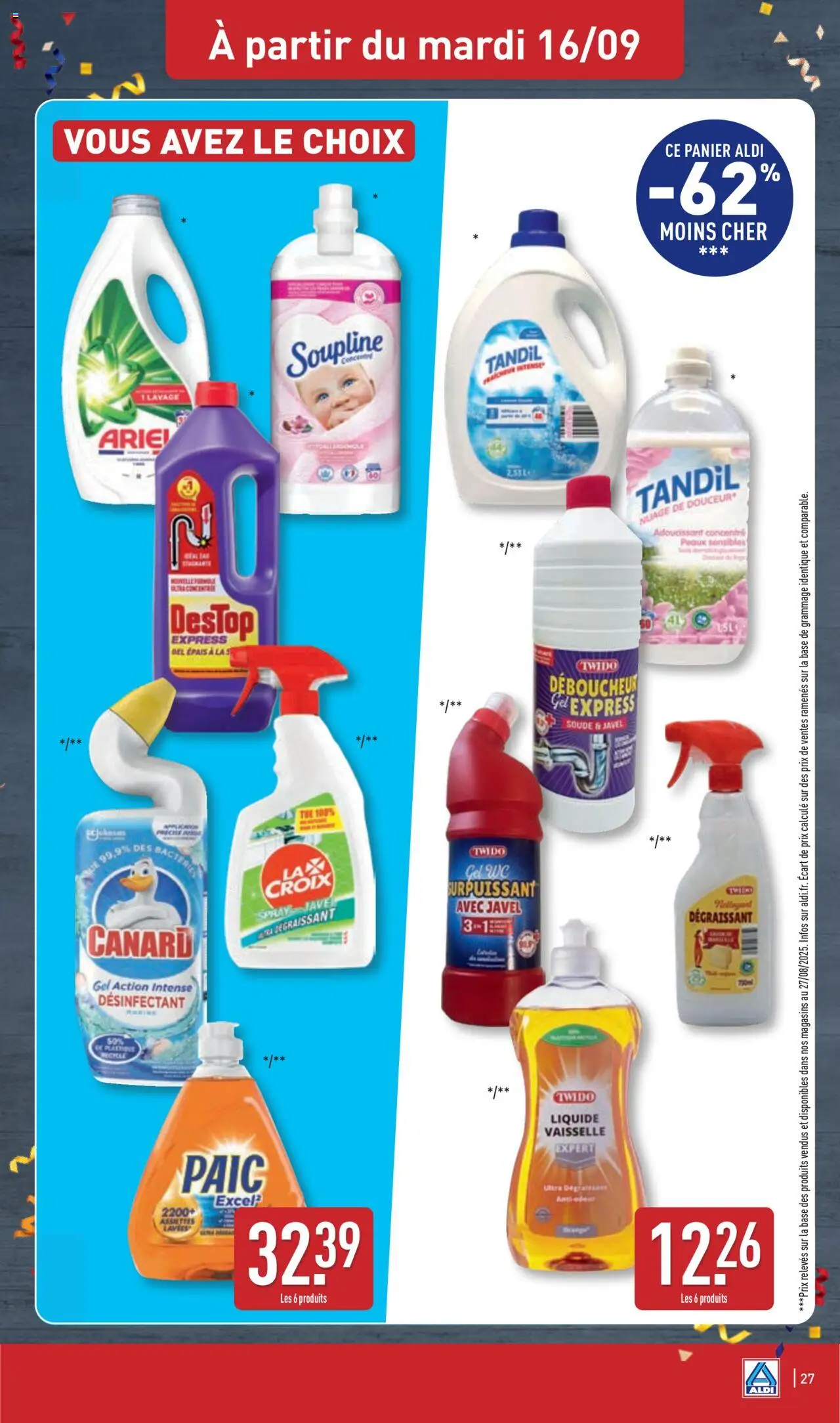  | Page: 30 | Produits: Base, Liquide vaisselle, Soupline, Panier