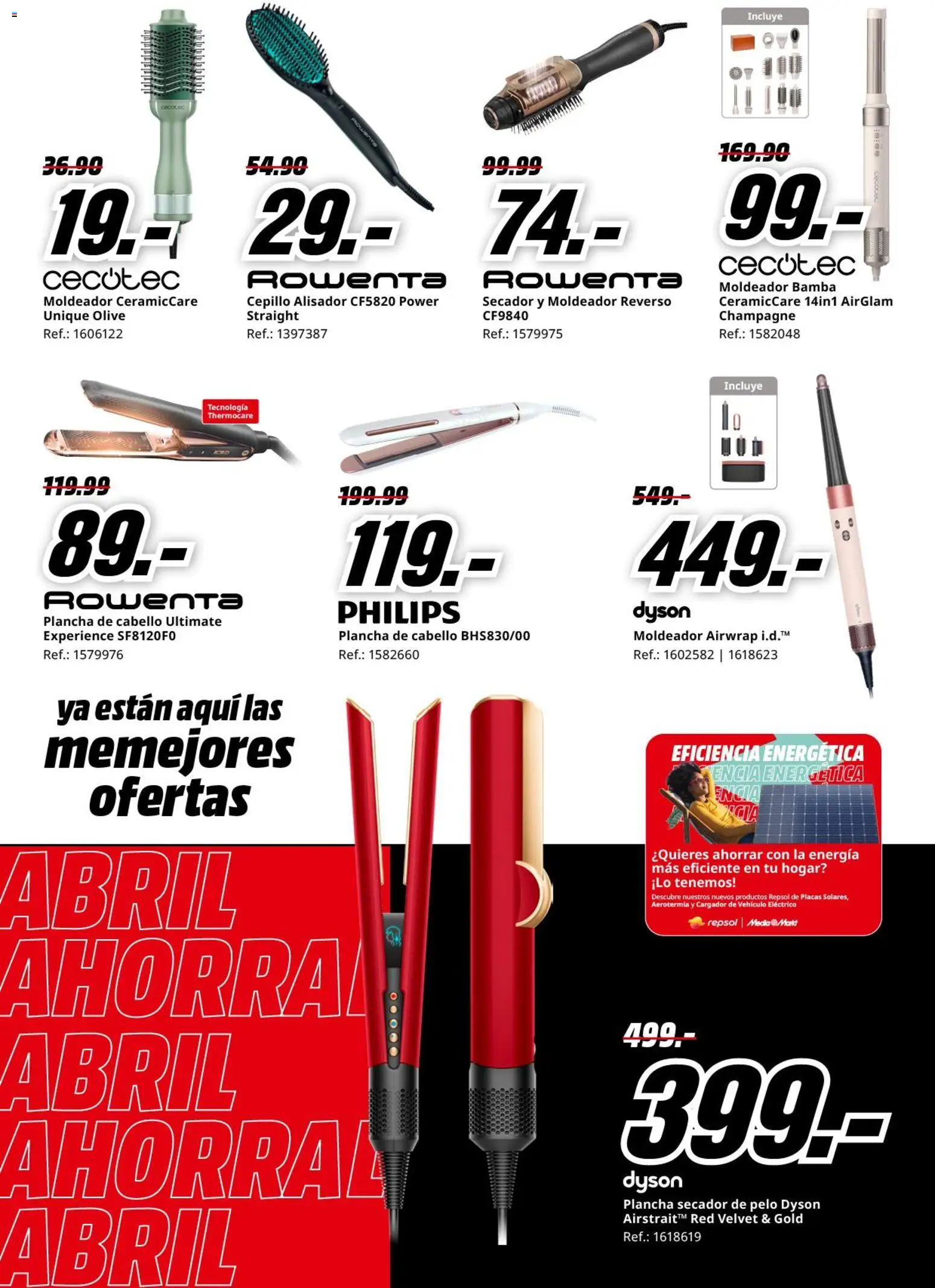 Media Markt folleto │ válido desde el 23.04.2026 | Página: 16 | Productos: Cepillo, Plancha, Secador de pelo