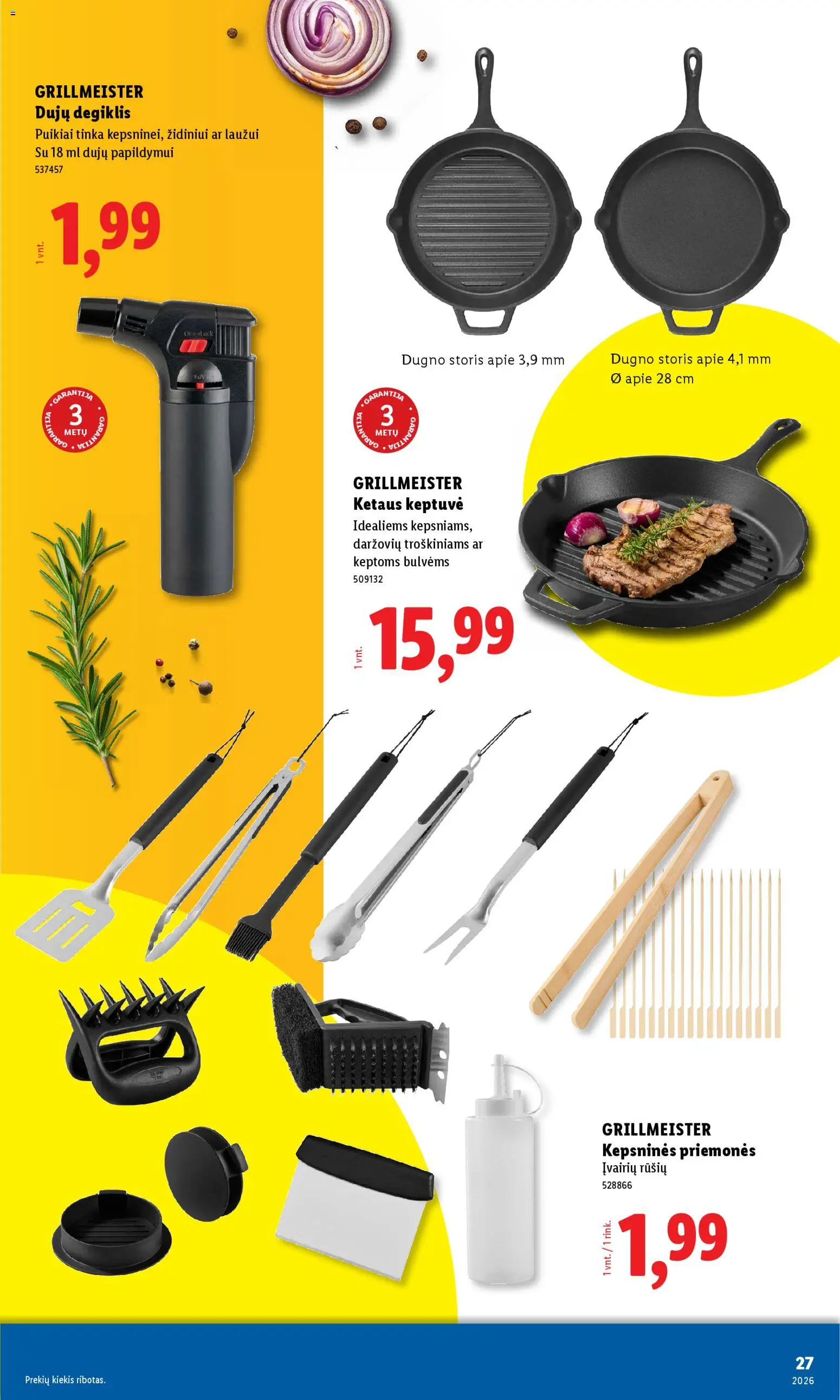 LIDL akcijos nuo 06.04.2026 | Puslapis: 27 | Prekių: Keptuvė