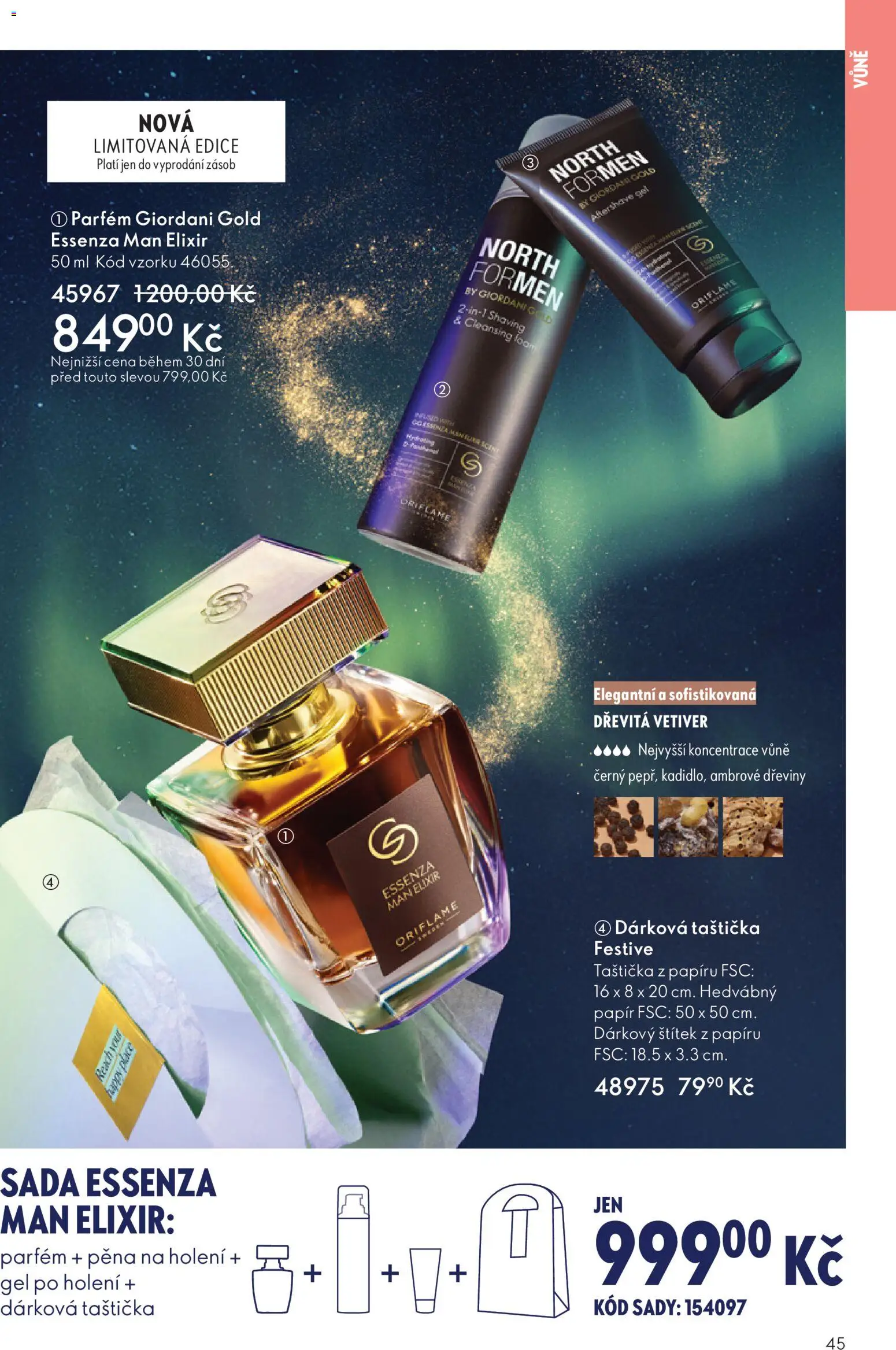 Oriflame Black Friday od 12.11.2025 | Strana: 45 | Produkty: Pěna na holení, Parfém