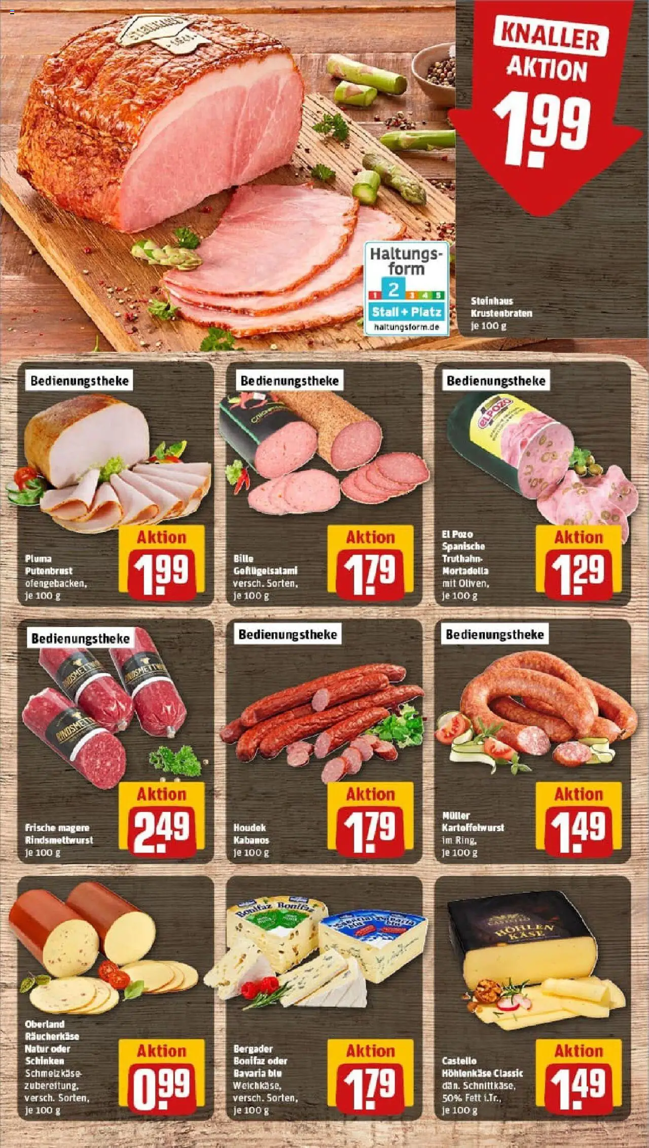 Rewe prospekt Nierstein	 - gültig ab dem 13.07.2025 | Seite: 9 | Produkte: Käse, Krustenbraten, Schinken