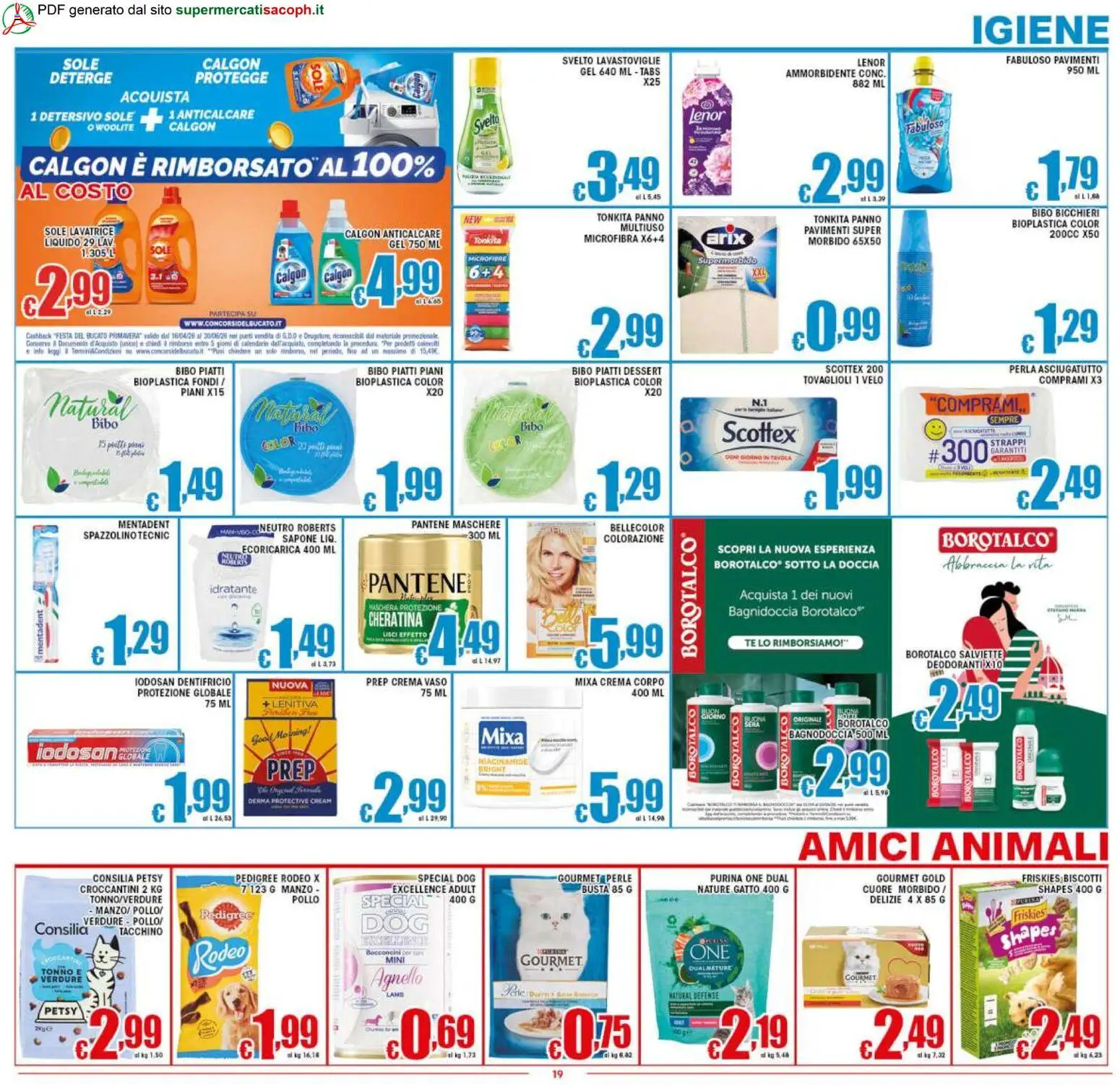 Volantino Sacoph del 17.04.2026 | Pagina: 19 | Prodotti: Manzo, Verdure, Tonno, Agnello