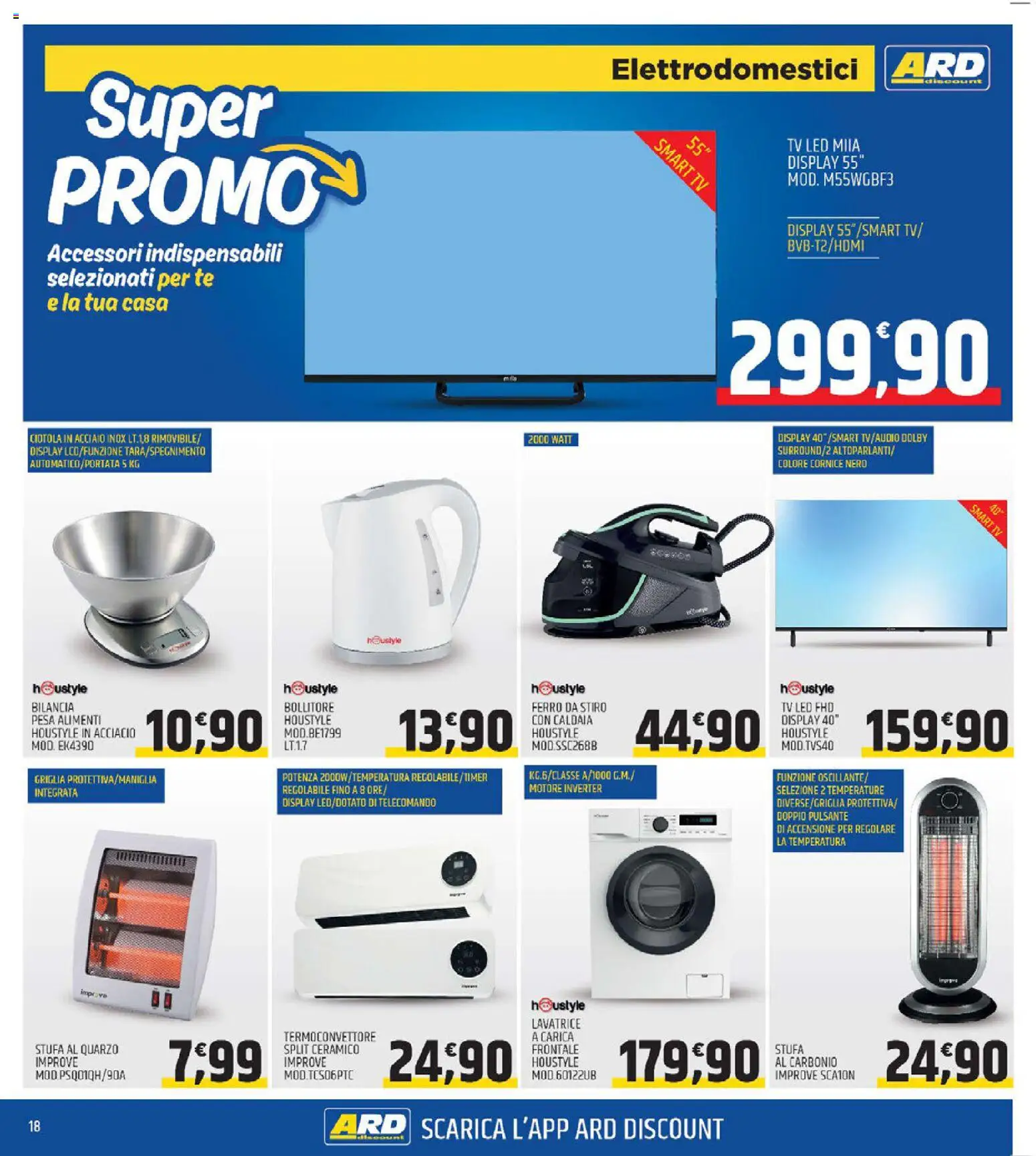 Volantino ARD Discount del 23.10.2025 | Pagina: 18 | Prodotti: Tè, TV, Bollitore, Ciotola