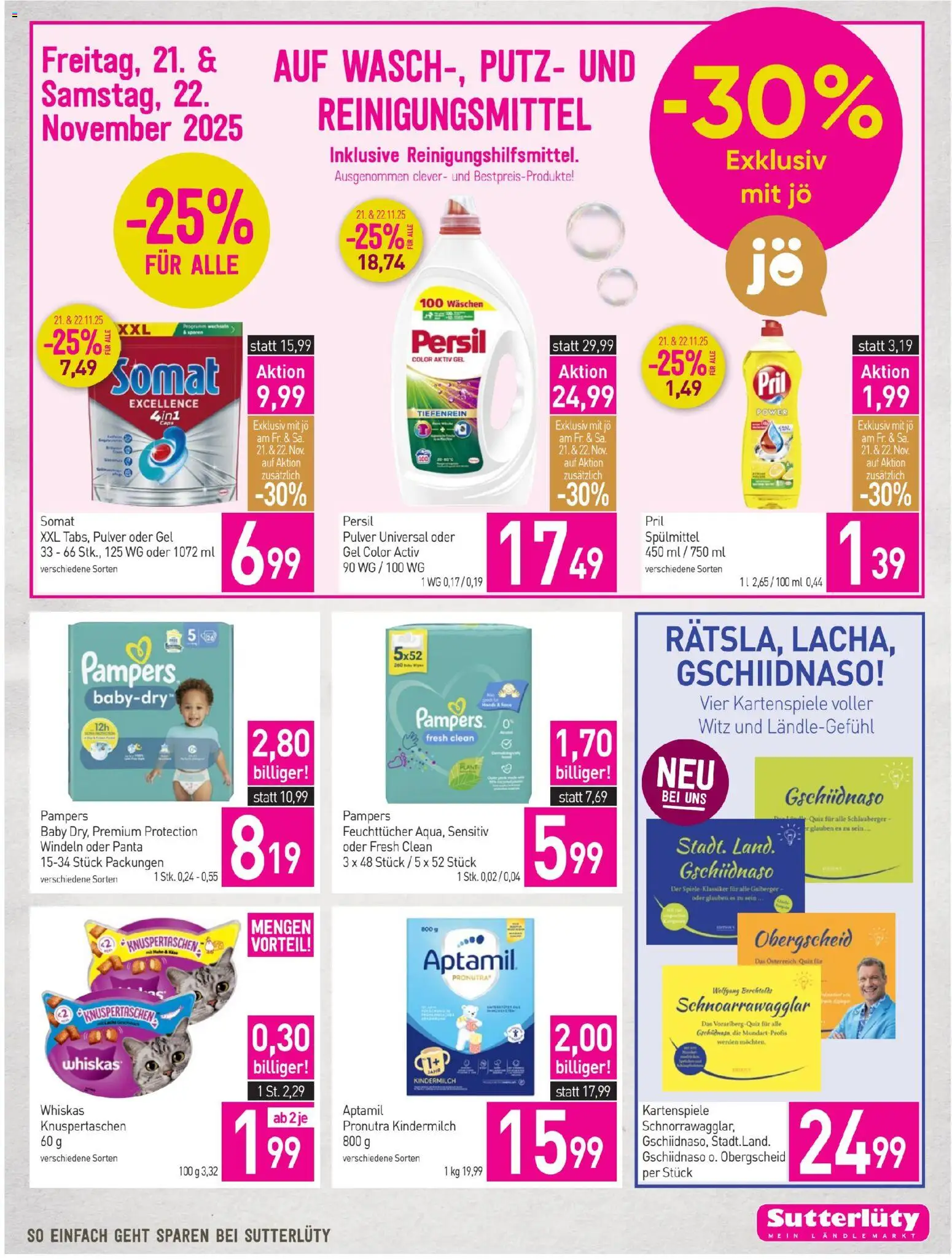 Sutterlüty Flugblatt gültig ab 20.11.2025 | Seite: 23 | Produkte: Pampers