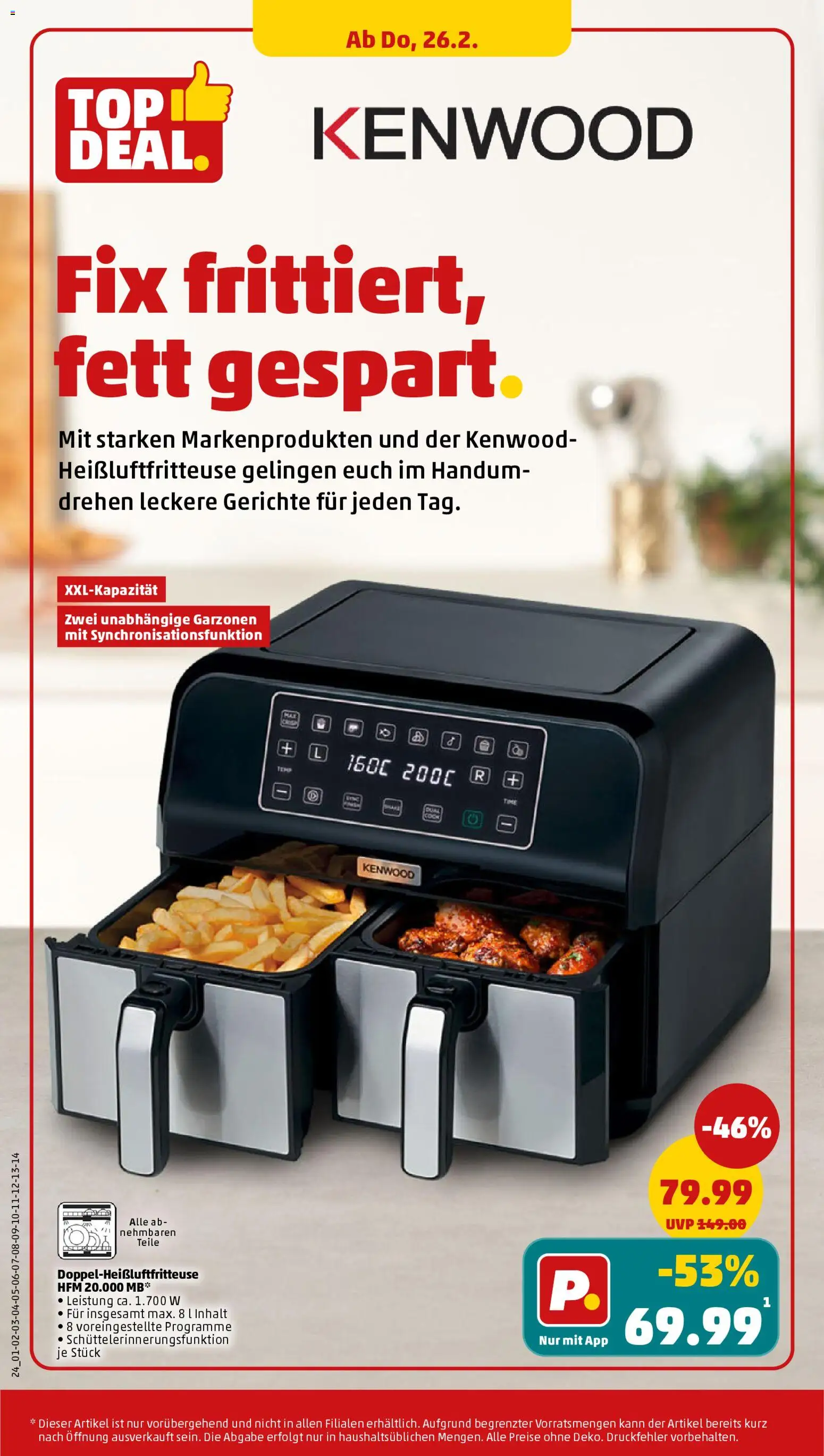 Penny Prospekt 	 – gültig ab 23.02.2026 | Seite: 30 | Produkte: Heißluftfritteuse