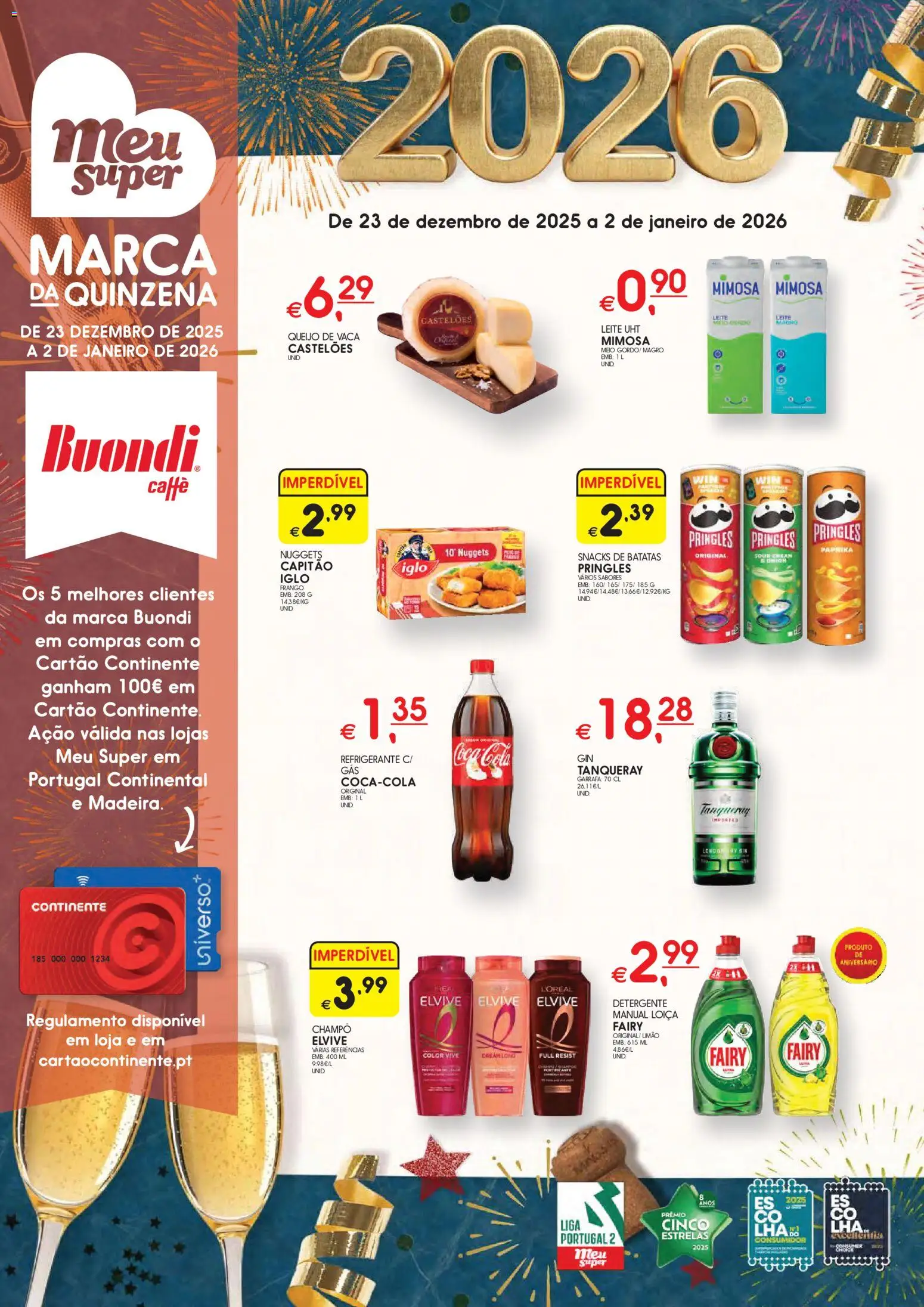 Meu Super folheto Madeira │ válido de 23.12.2025 | Página: 1 | Produtos: Frango, Detergente, Queijo, Nuggets