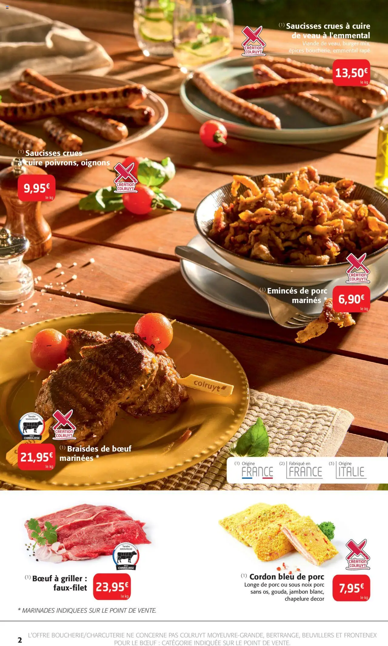  | Page: 2 | Produits: Emmental, Longe de porc, Oignons, Cordon bleu