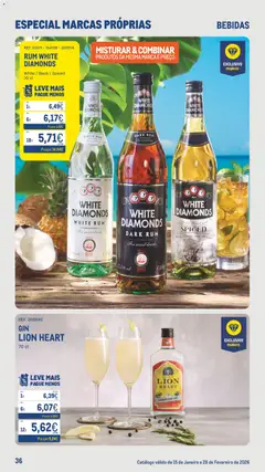 Pré-visualização Makro Especial Marcas Próprias  válido de 15.01.2026 | Página: 36 | Produtos: Rum, Gin