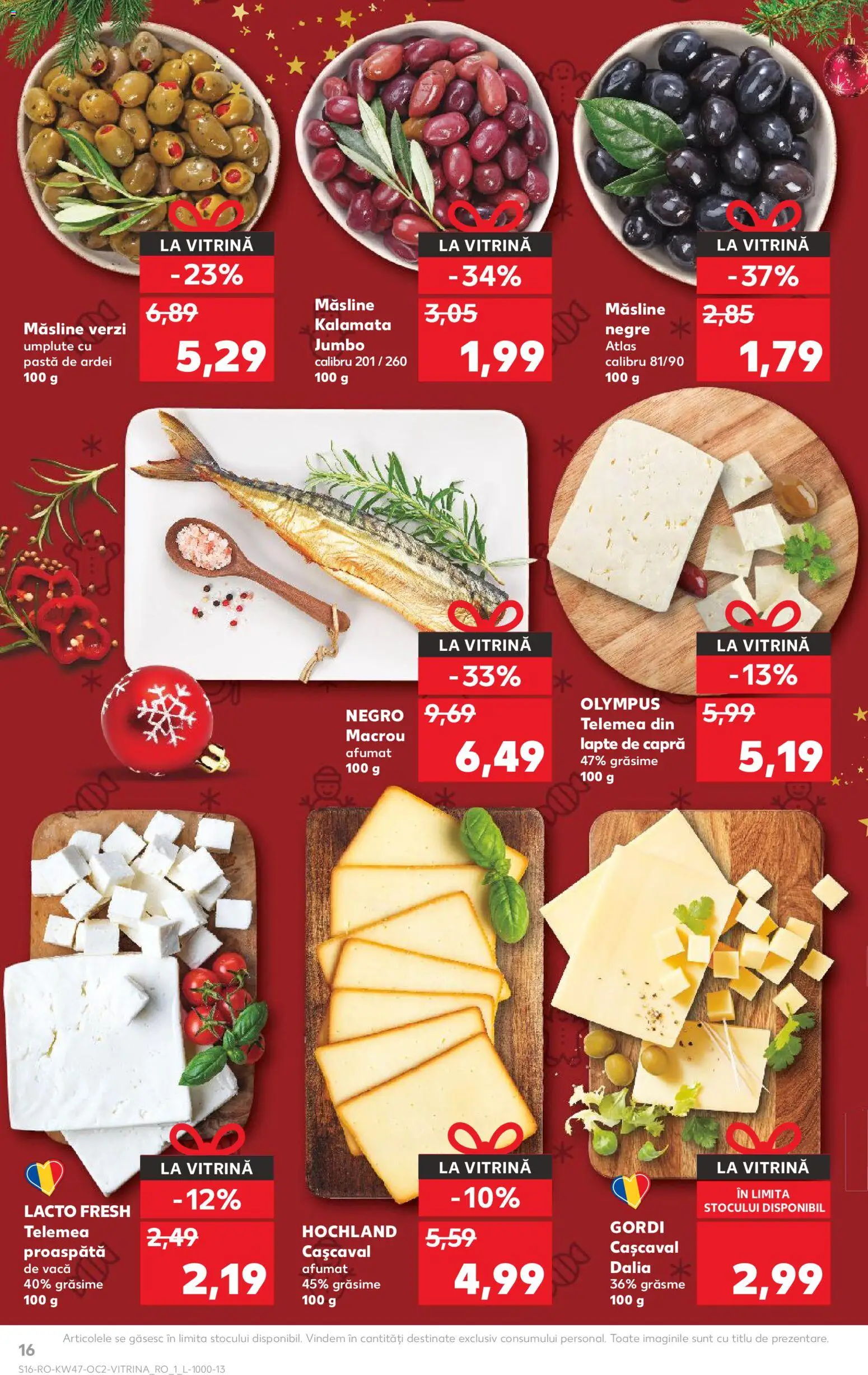 Noul catalog Kaufland – valabil de la 19.11.2025 | Pagină: 16 | Produse: Hijyenik ped, Cașcaval, Ardei, Lapte
