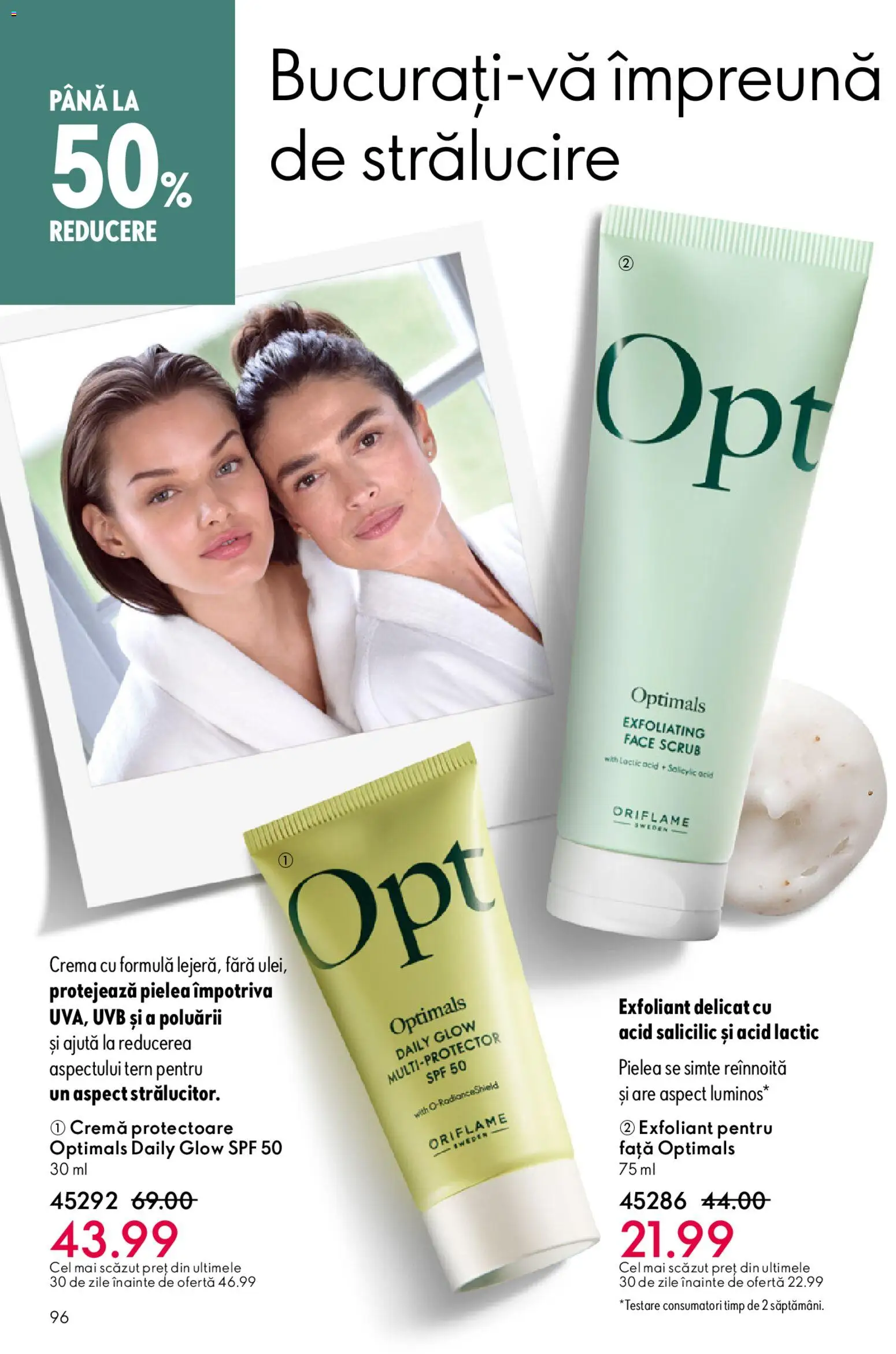 Noul catalog Oriflame – valabil de la 15.04.2026 | Pagină: 96 | Produse: Exfoliant, Scrub, Cremă