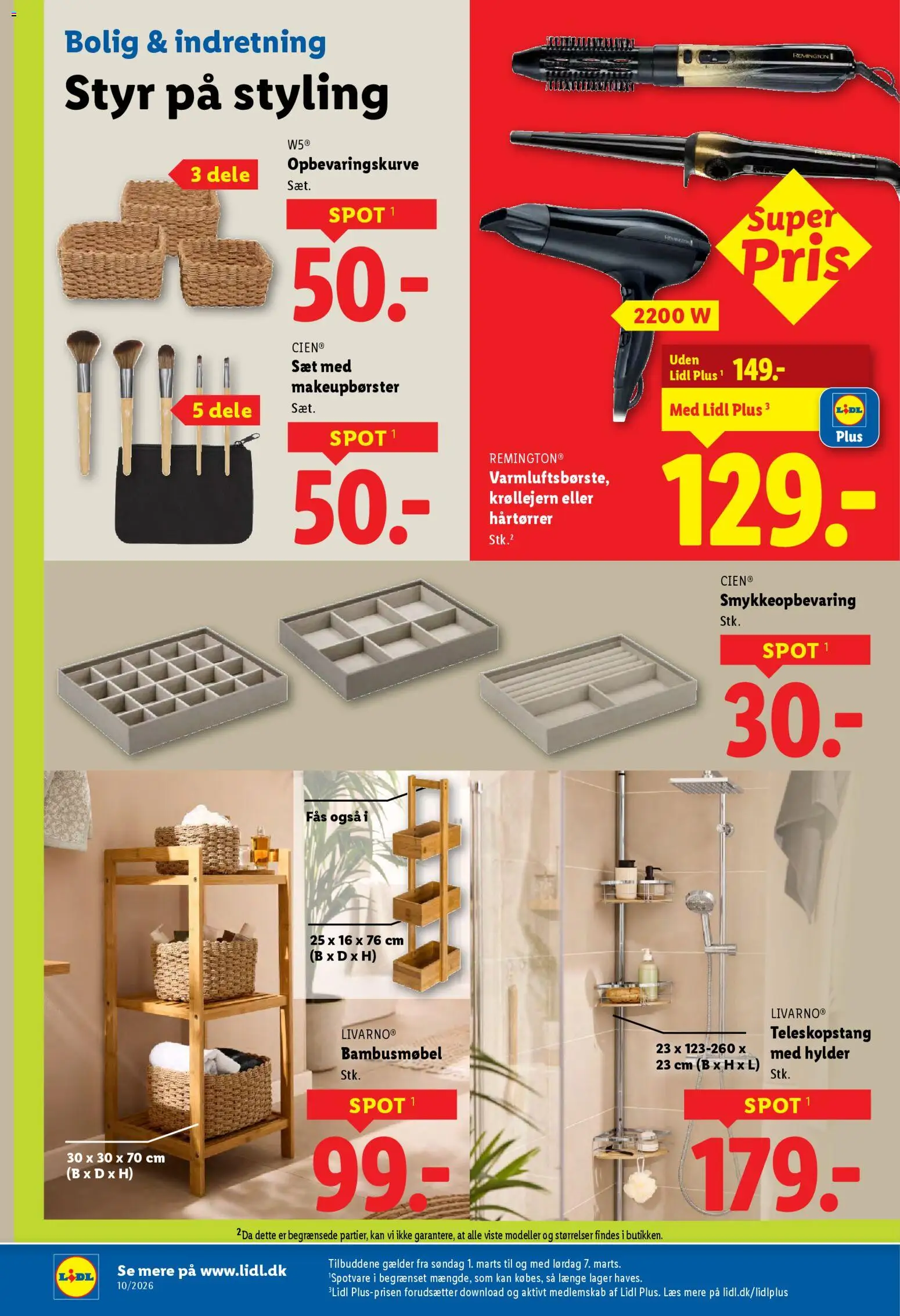 Lidl tilbudsavis – gyldig fra 01.03.2026 | Side: 23 | Produkter: Søm, Krøllejern, Hårtørrer