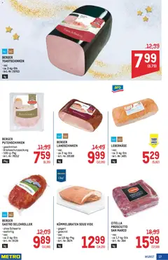 Metro angebote Profi ab 27.11.2025 gültig | Seite: 17 | Produkte: Wurst