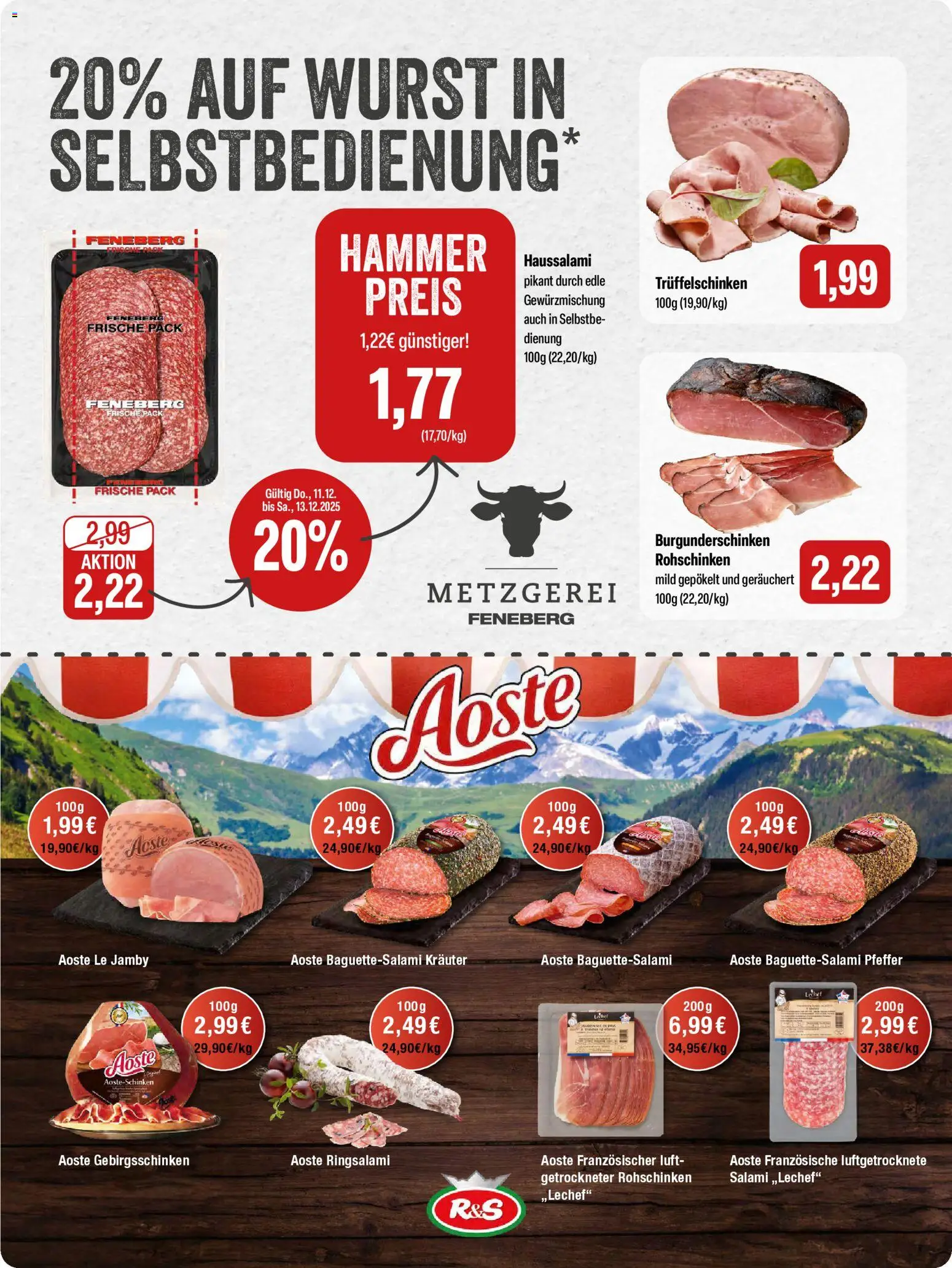 Feneberg Angebote – gültig ab 11.12.2025 | Seite: 2 | Produkte: Pfeffer, Wurst, Salami