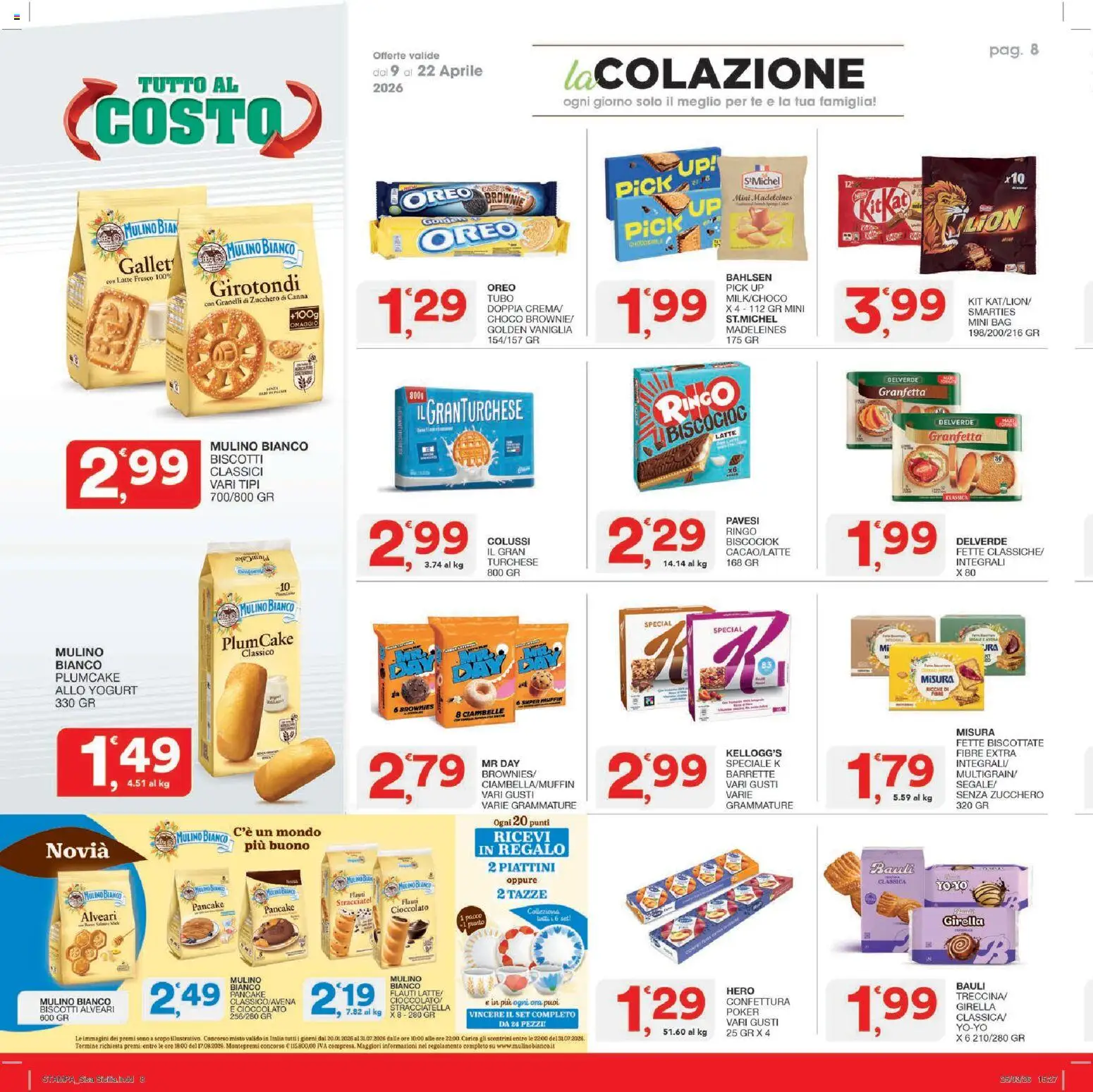 Volantino SISA del 09.04.2026 | Pagina: 8 | Prodotti: Latte, Muffin, Plumcake, Stampa
