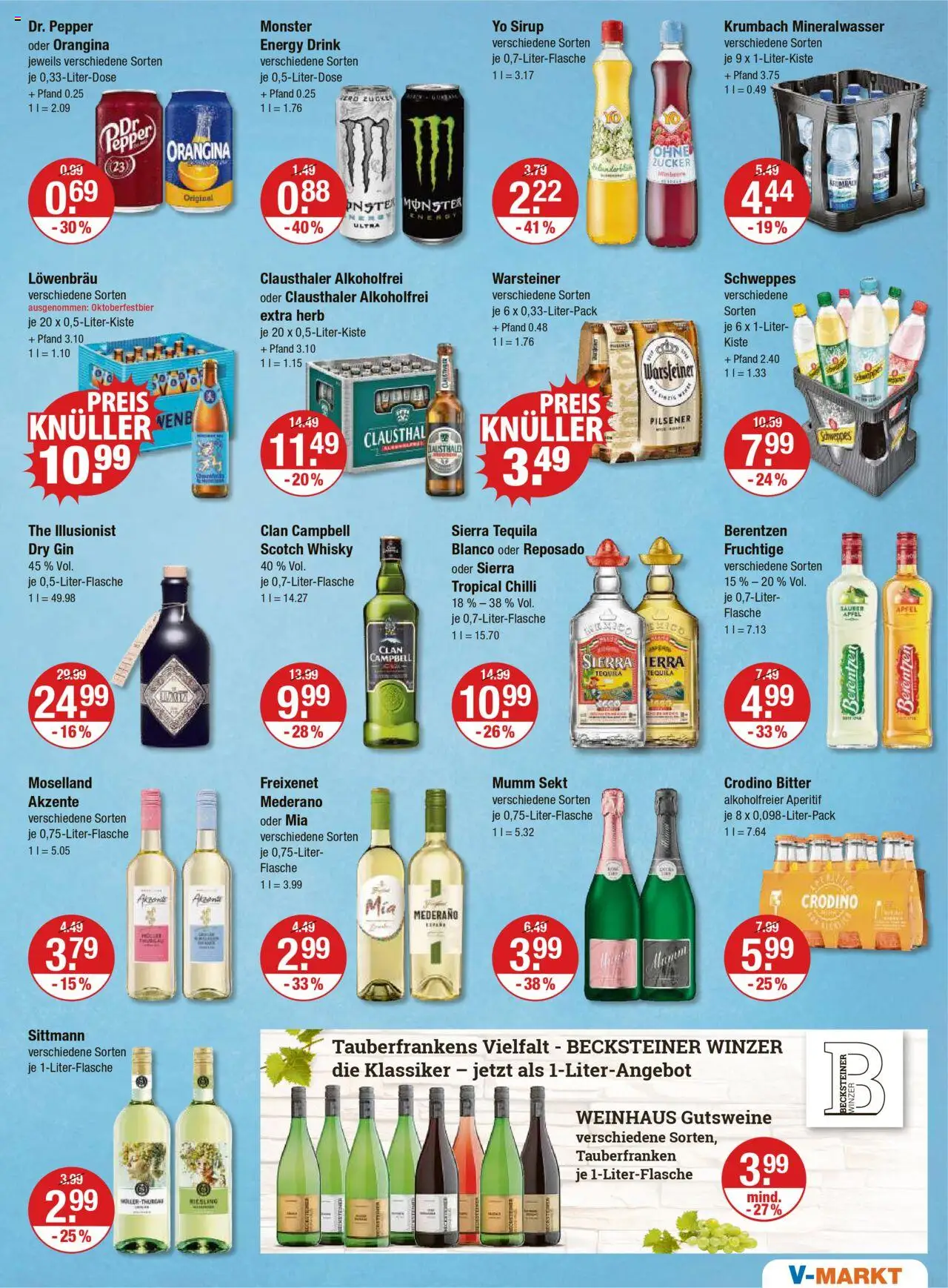 V-Markt - Hallertau/Oberpfalz - gültig ab dem 14.08.2025 | Seite: 13 | Produkte: Whisky, Freixenet, Sekt, Berentzen