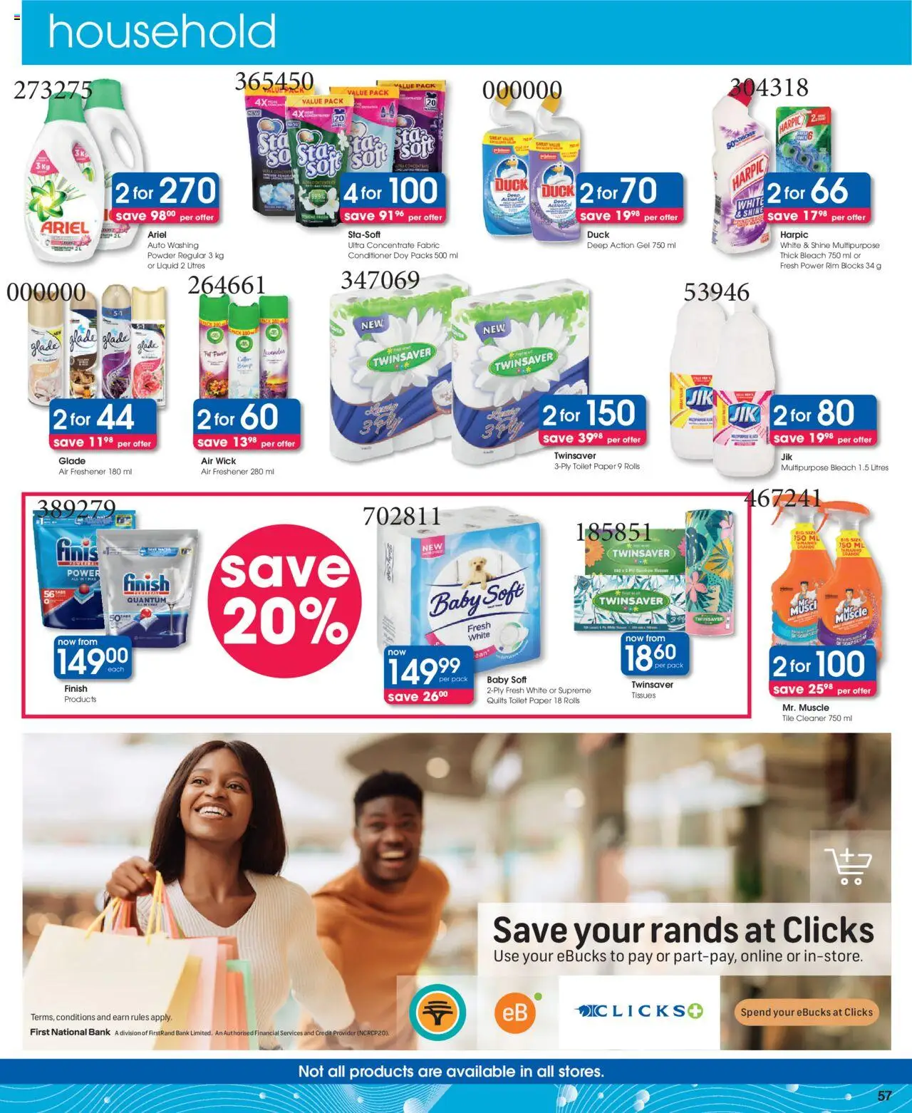 Clicks Specials │ valid from 07.08.2025 | Page: 53 | Products: Toilet, Paper, Toilet paper, Tissues