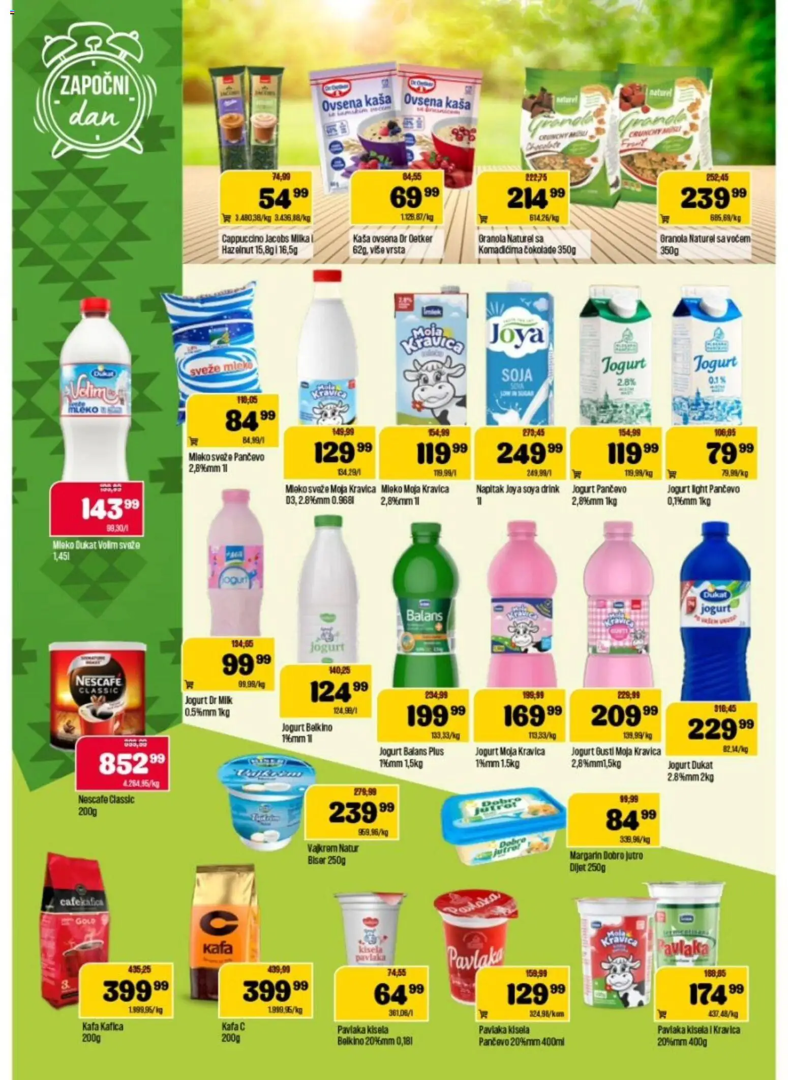 Podunavlje katalog - važi od 25.03.2026 | Strana: 4 | Proizvode: Ovsena kaša, Granola, Moja kravica, Nescafé