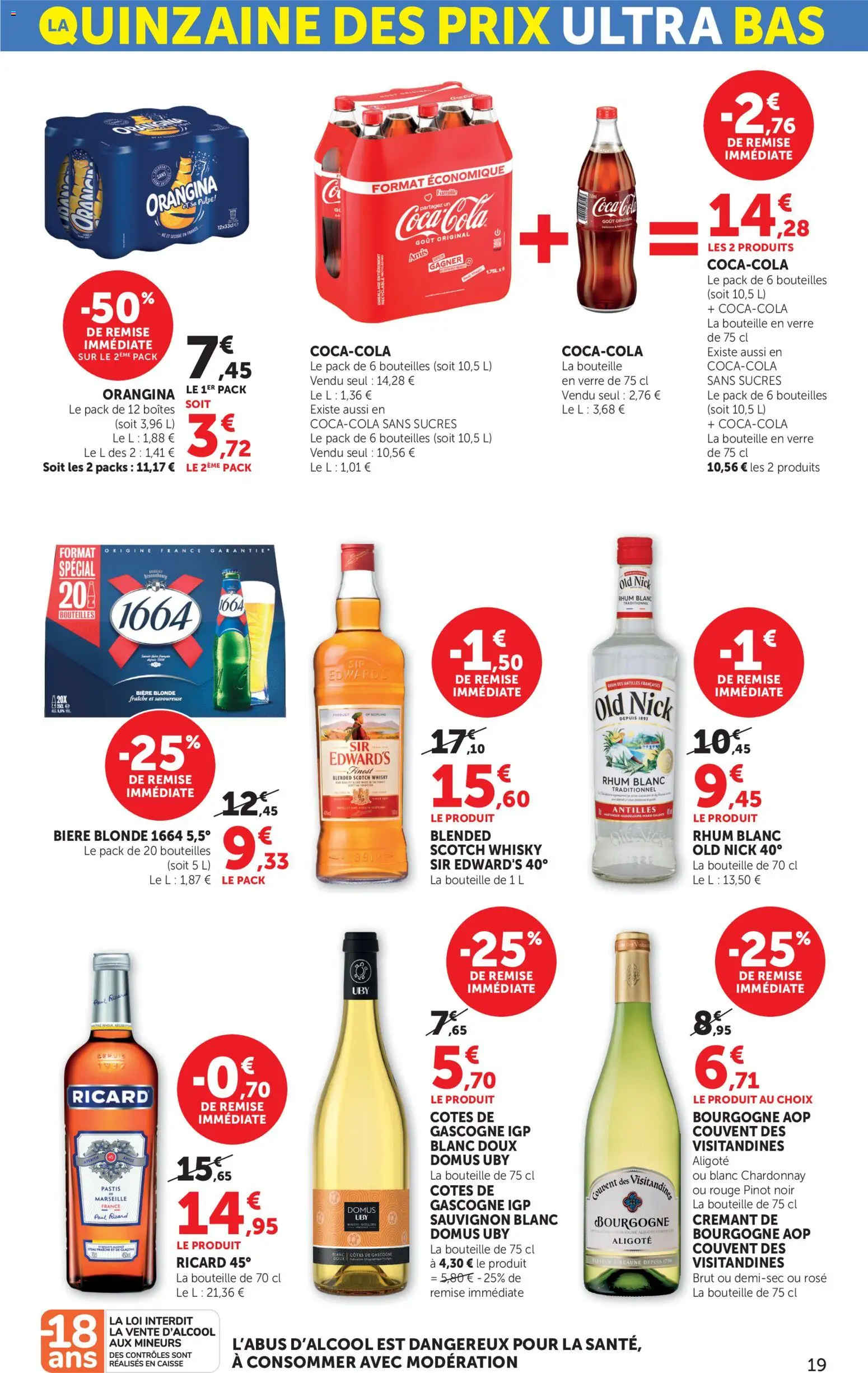 {H1} | Page: 19 | Produits: Whisky, Pastis, Rhum, Rhum blanc traditionnel