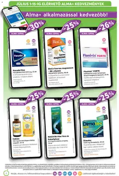 Alma Gyógyszertárak akciós ujság - amely érvényes a következő dátumtól: 01.07.2025 | Oldal: 2 | Termékek: Aloe vera, Vitamin c, Alma