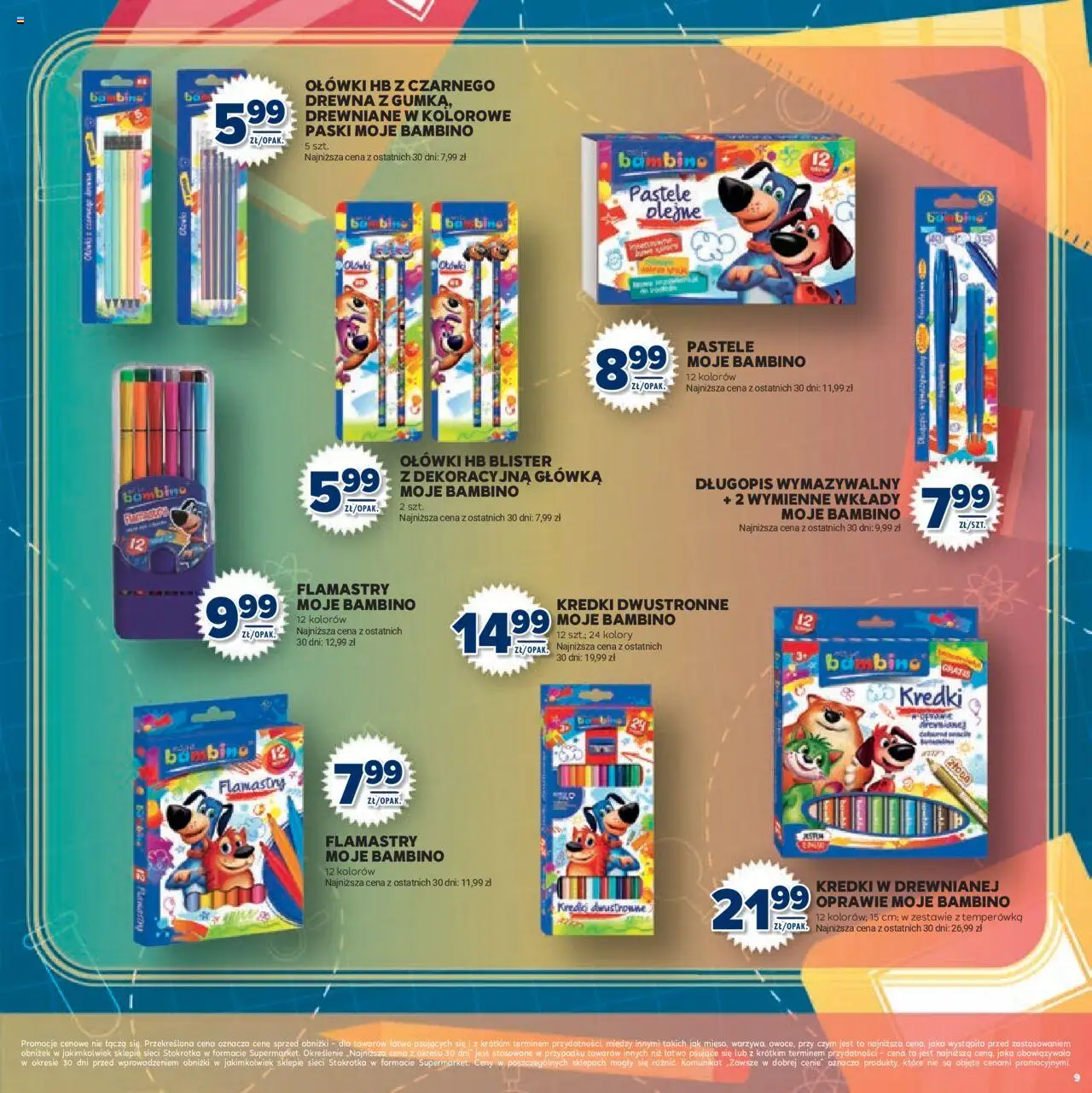 Stokrotka Gazetka - Witaj Szkoło od 13.08.2025 | Strona: 9 | Produkty: Stokrotka, Temperówka