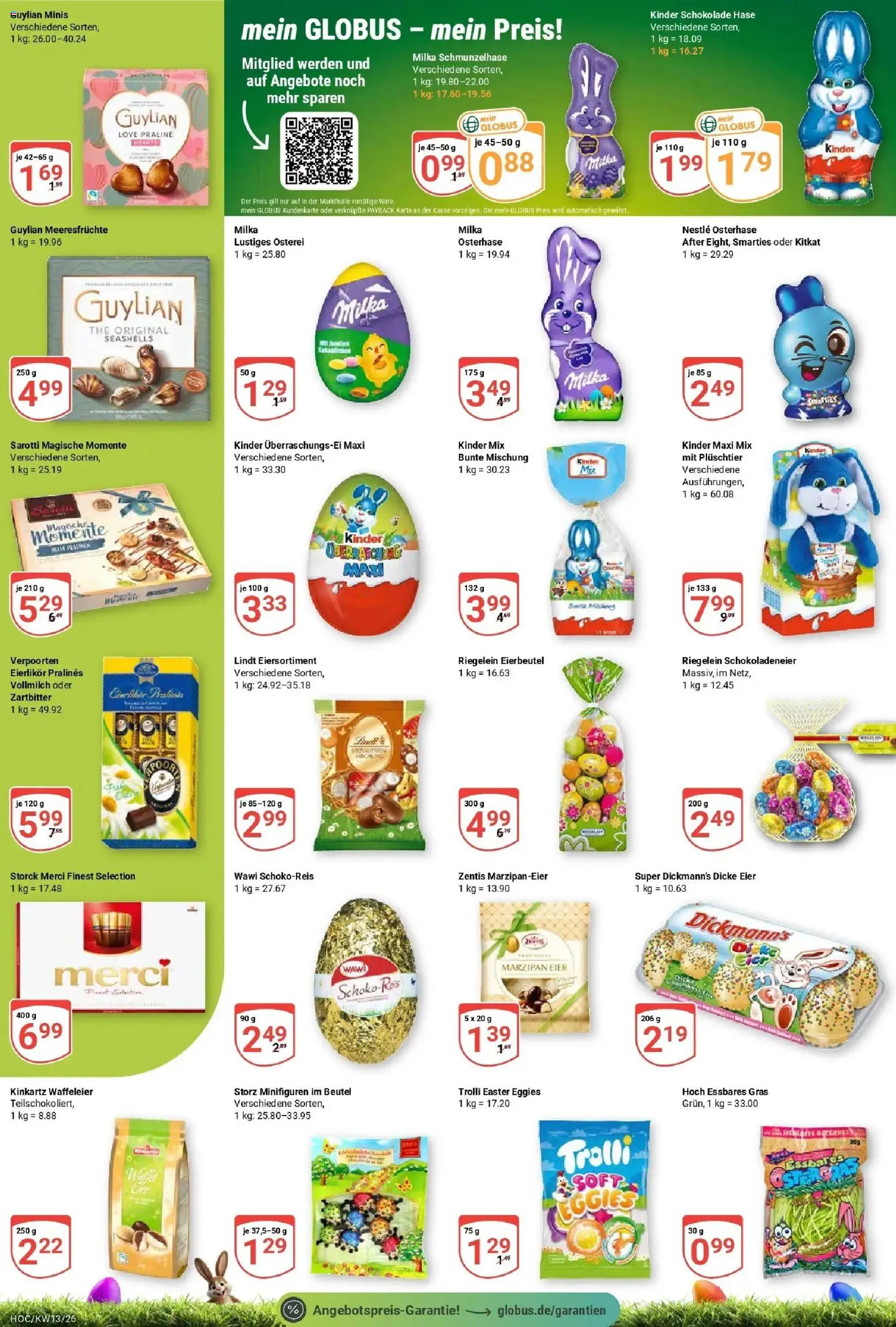 Globus prospekt Hockenheim	 – gültig ab 23.03.2026 | Seite: 2 | Produkte: Merci, Eier, Schokolade, Smarties