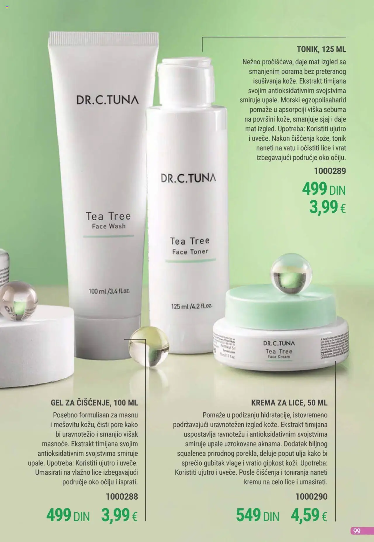 Farmasi katalog - važi od 01.08.2025 | Strana: 99 | Proizvode: Krema, Toner, Tonik