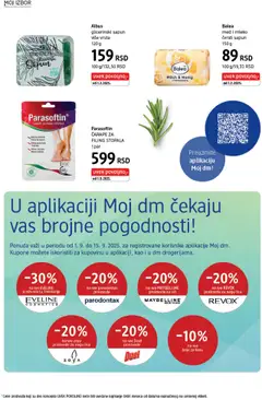 DM Drogerie katalog - važi od 01.09.2025 | Strana: 28 | Proizvode: Mleko, Čarape, Med, Sapun