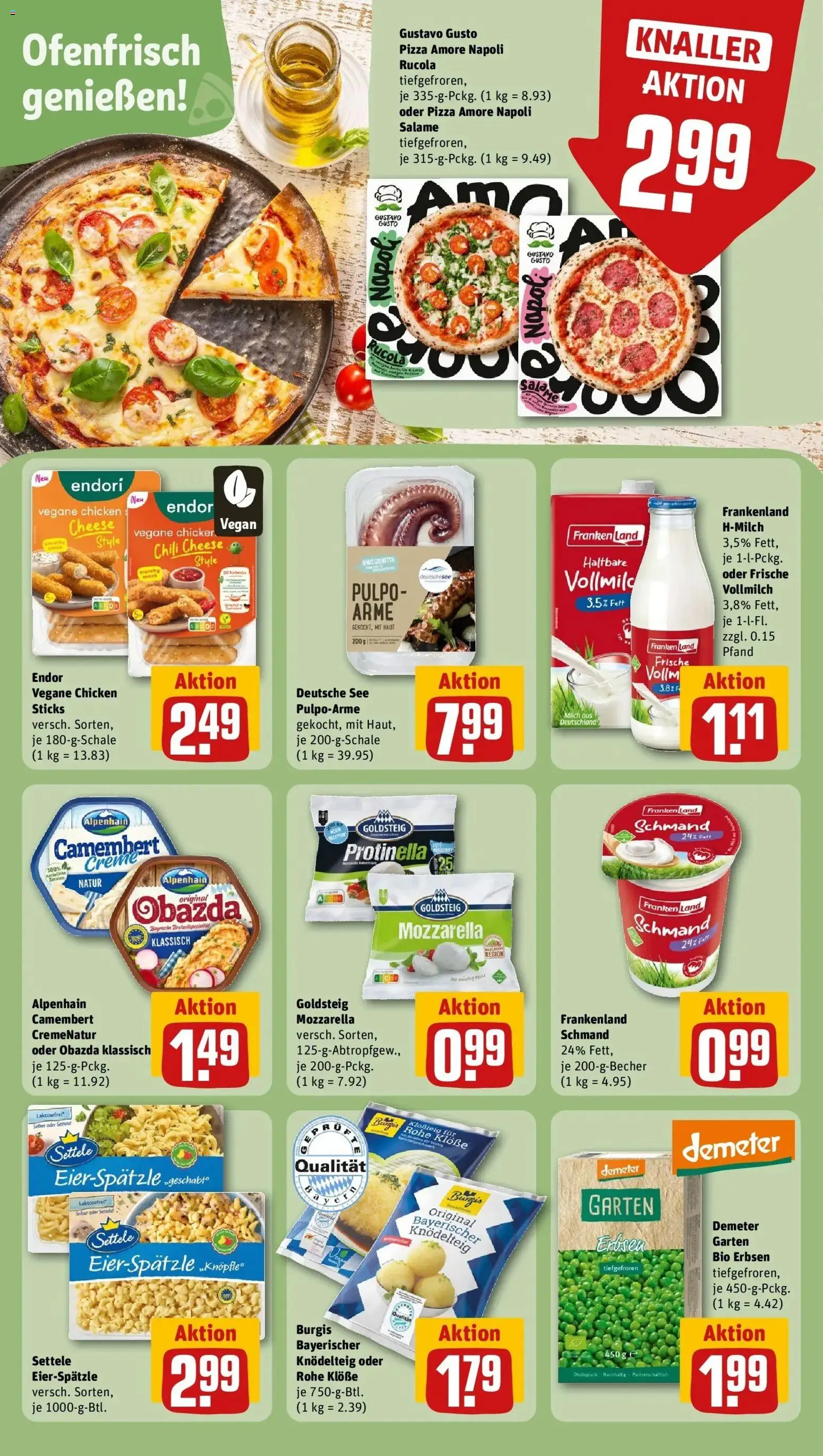 Rewe Prospekt Michelau	 – gültig ab 15.03.2026 | Seite: 19 | Produkte: Gustavo gusto, Mozzarella, Rucola, Creme