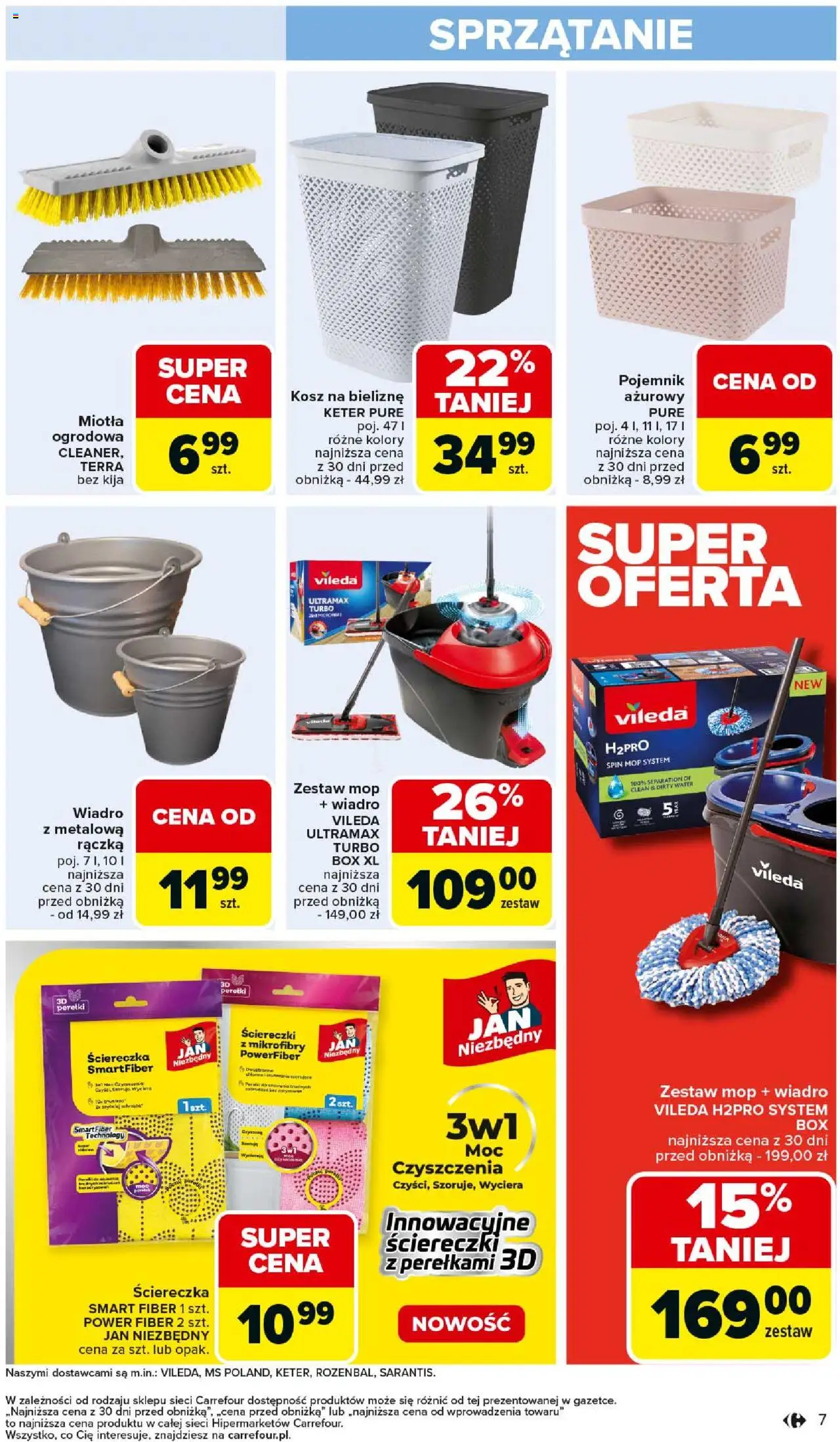 Carrefour Gazetka - Łap okazje od 11.09.2025 | Strona: 7 | Produkty: Kosz, Vileda