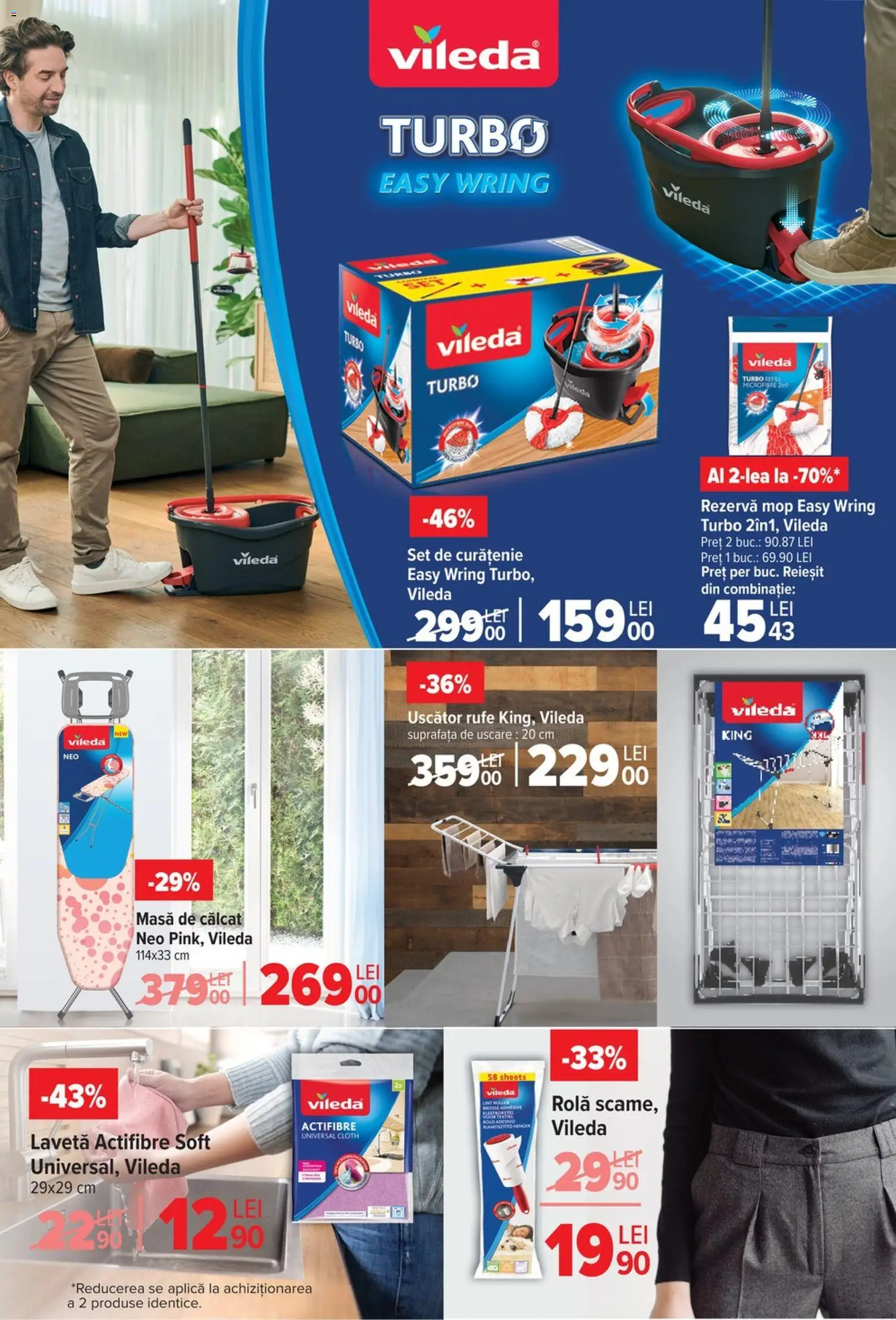 Noul catalog Carrefour – valabil de la 14.01.2026 | Pagină: 26 | Produse: Mop, Uscător rufe, Masă, Masă de călcat