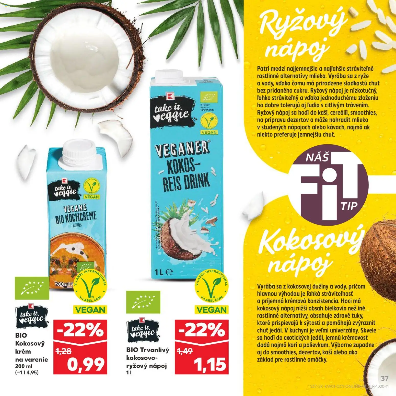 Kaufland SK akciós ujság - amely érvényes a következő dátumtól: 03.01.2026 | Oldal: 37 | Termékek: Vegán