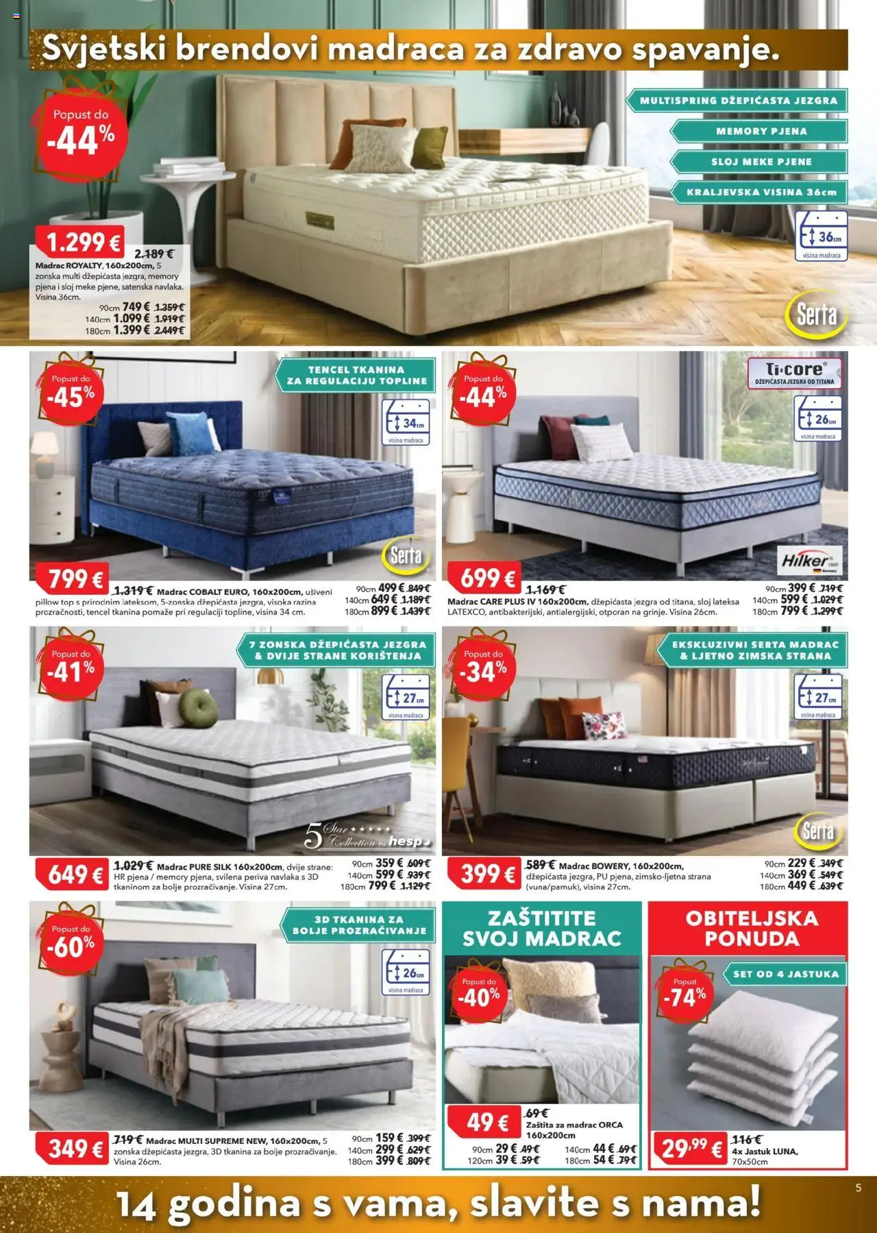 Harvey Norman katalog | vrijedi od 02.10.2025 | Stranica: 5 | Proizvodi: Madrac, Jastuk