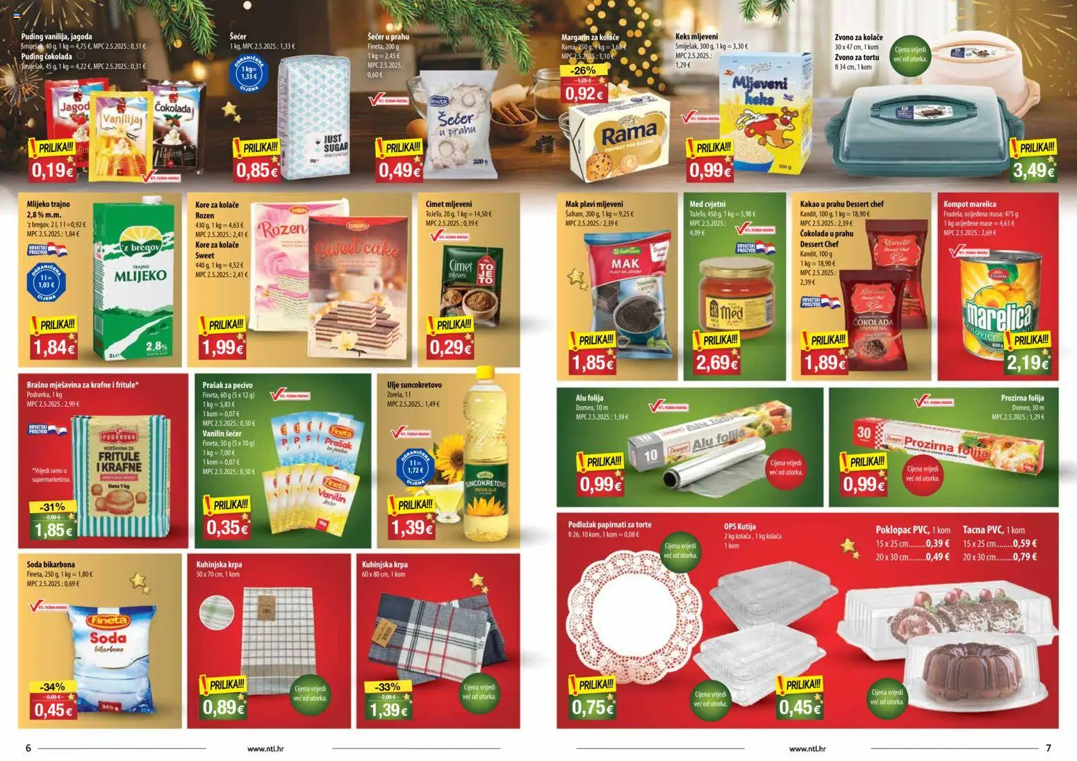 NTL katalog | vrijedi od 24.12.2025 | Stranica: 4 | Proizvodi: Med, Puding, Krafne, Pecivo
