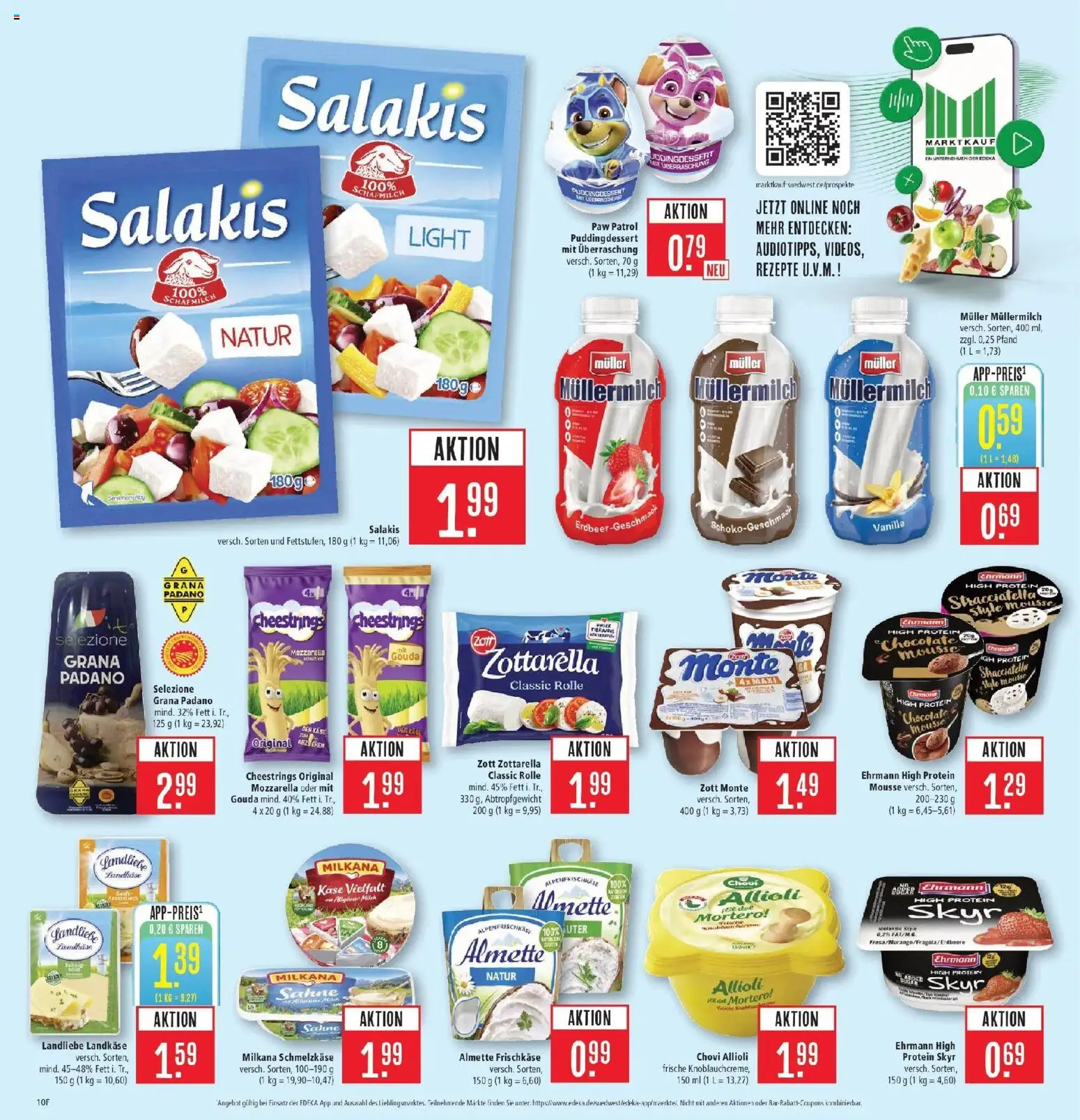 Marktkauf Prospekt Ostfildern	 – gültig ab 13.04.2026 | Seite: 12 | Produkte: Mozzarella, Skyr, Sahne, Frischkase