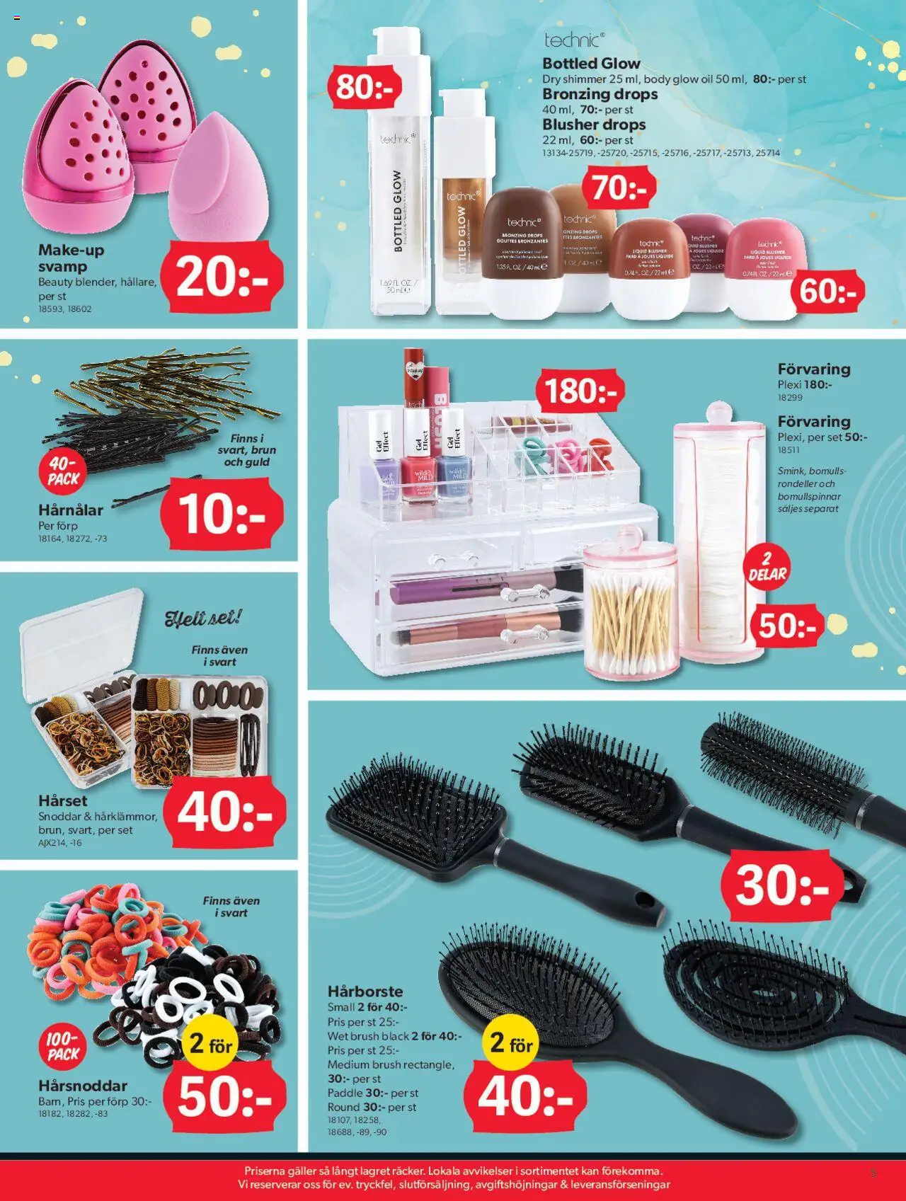 Dollar Store reklamblad aktuell från 11.08.2025 | Sida: 5 | Produkter: Svamp, Galler, Hårborste, Set
