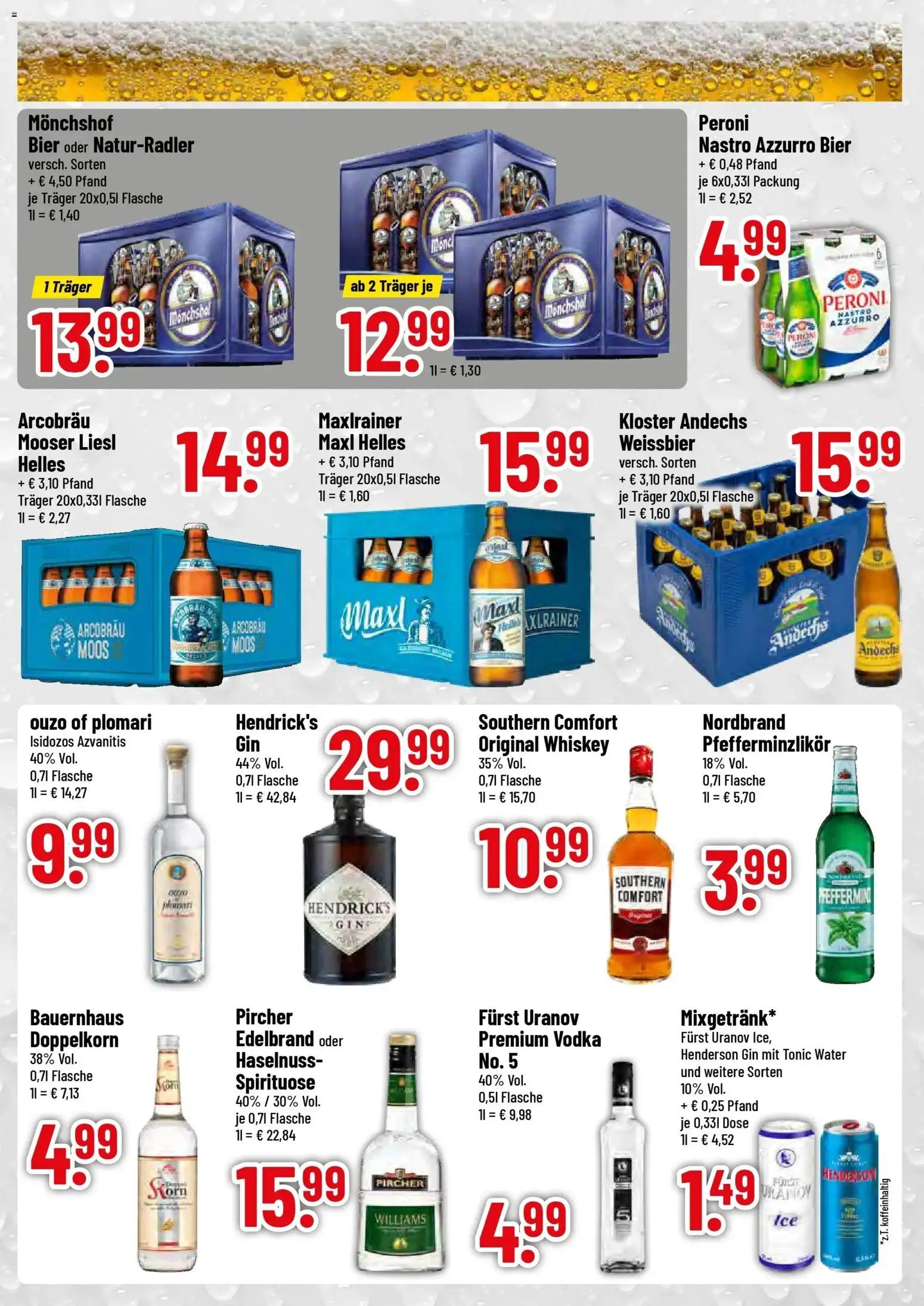 Trinkgut - trinkgut: Wochenangebote – gültig ab 07.12.2025 | Seite: 3 | Produkte: Ouzo, Bier, Weißbier, Southern comfort