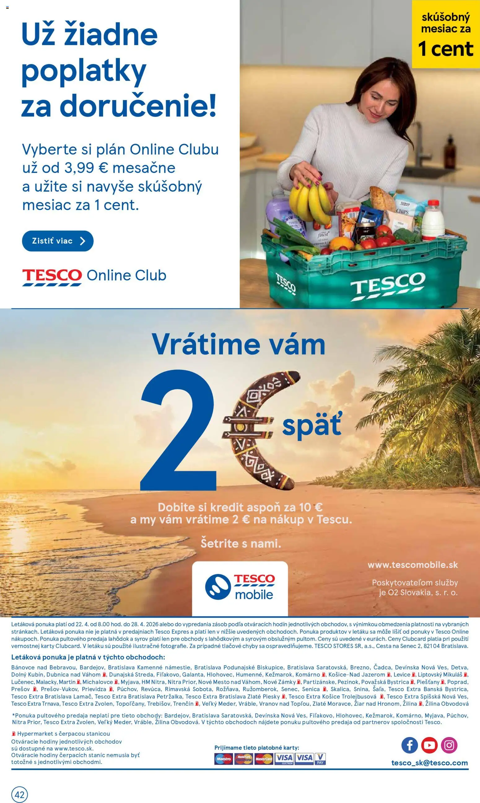 Nové Tesco akcie – leták je platný od 22.04.2026 | Strana: 42 | Produkty: Hodiny