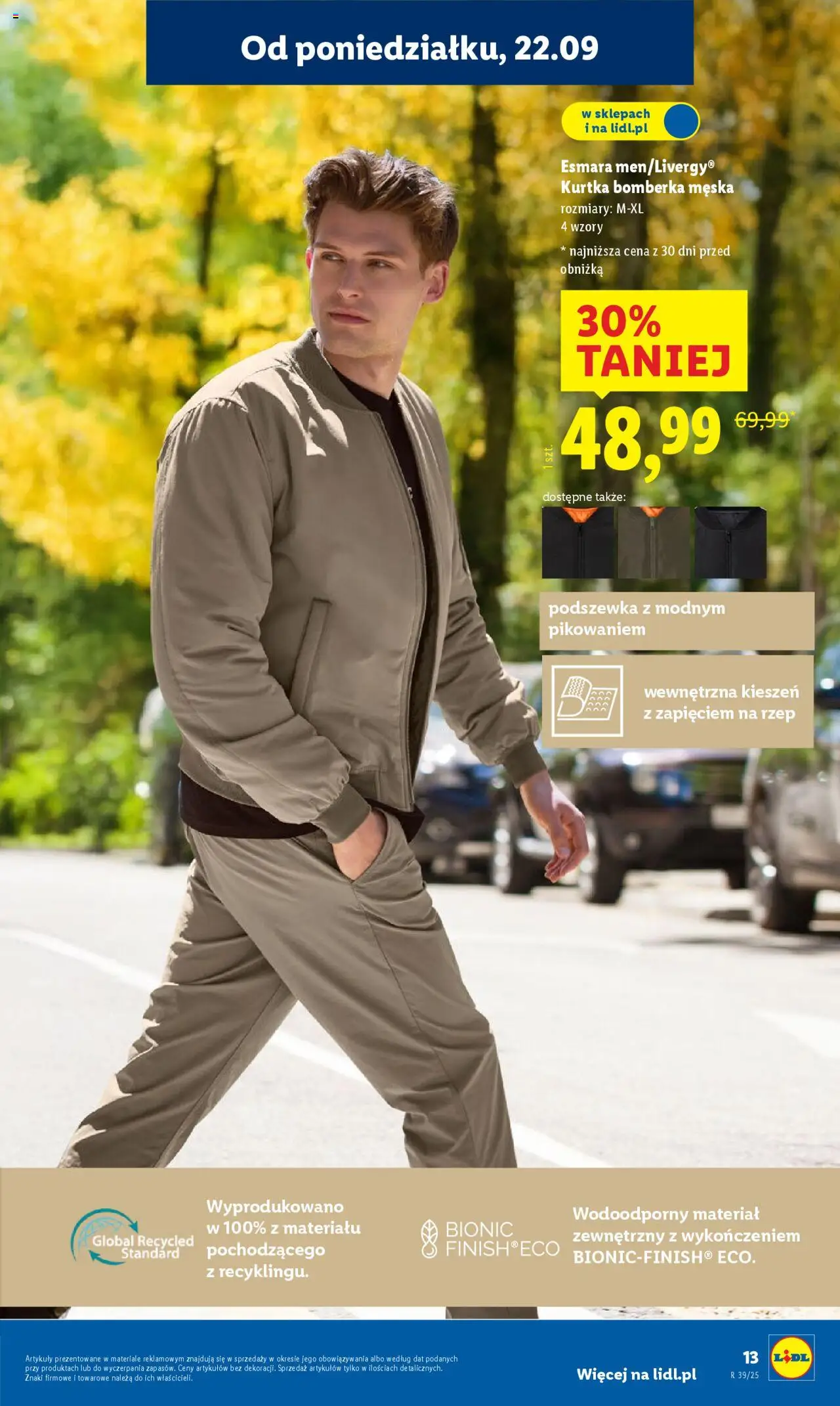 Lidl Katalog od 22.09.2025 | Strona: 13 | Produkty: Kurtka