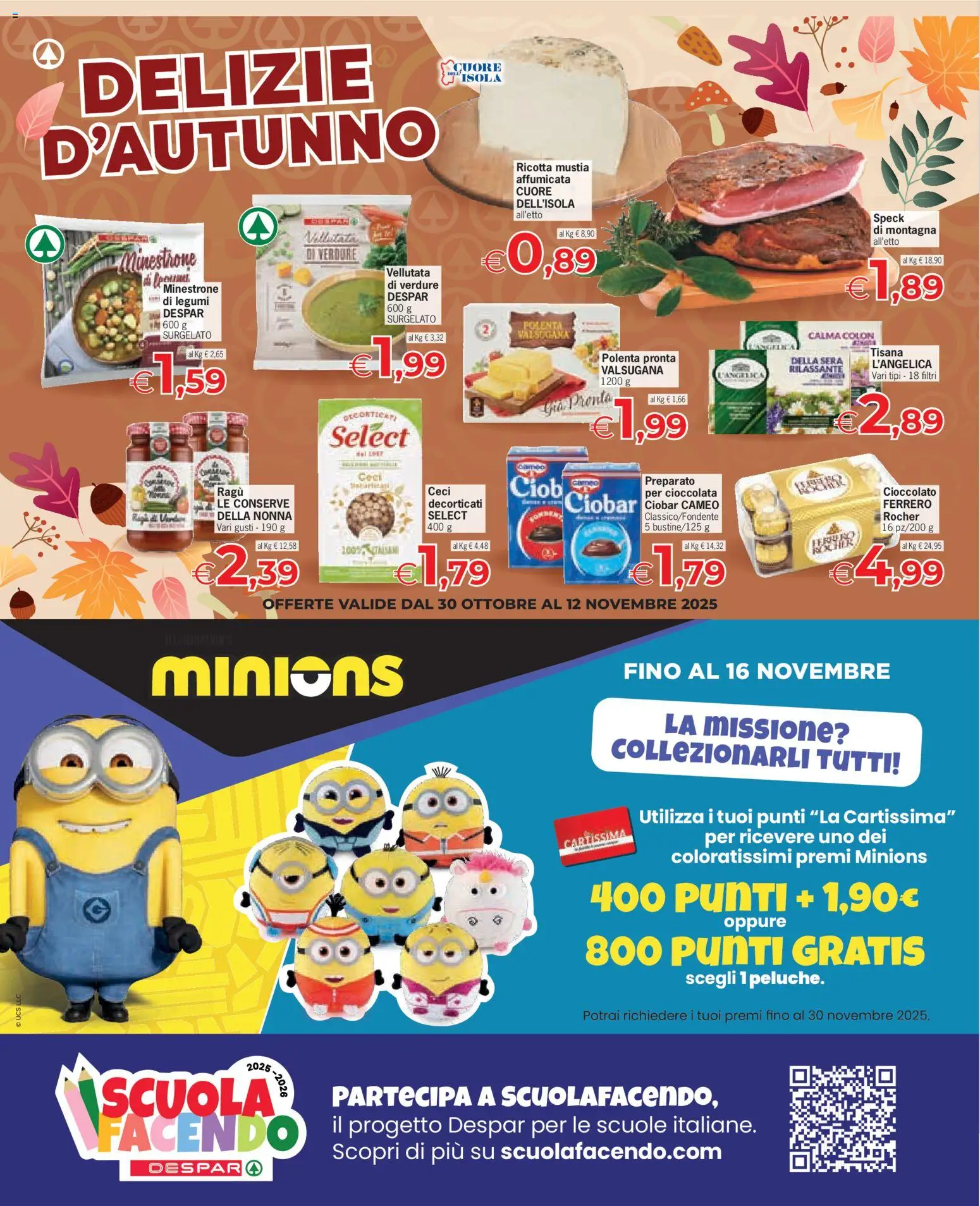 Volantino Eurospar del 30.10.2025 | Pagina: 10 | Prodotti: Speck, Minestrone, Legumi, Ragú