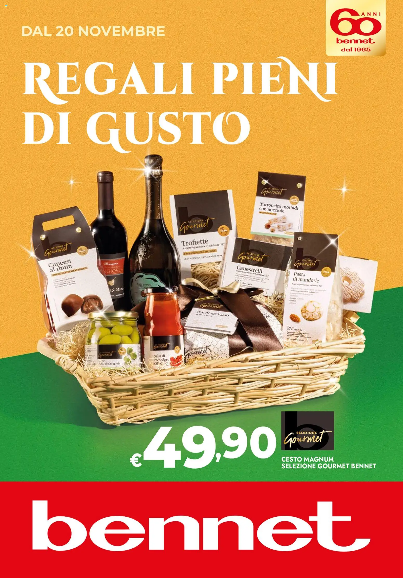 Volantino bennet del 20.11.2025 | Pagina: 1 | Prodotti: Salsa, Pasta, Mandorle, Nocciole