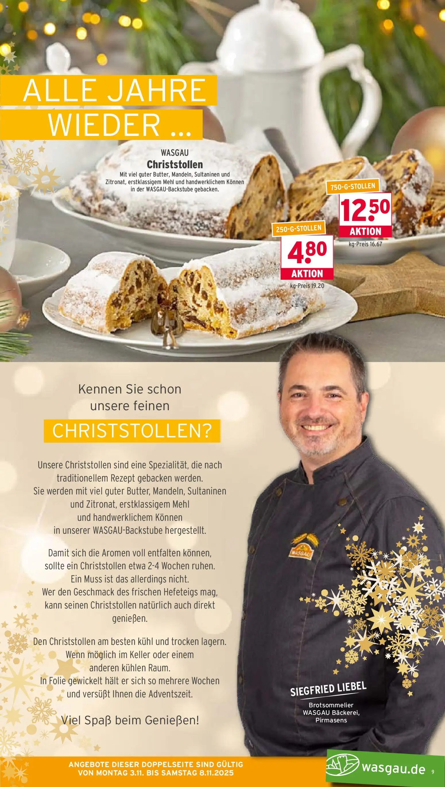 Wasgau Prospekt 	 – gültig ab 03.11.2025 | Seite: 9 | Produkte: Mehl