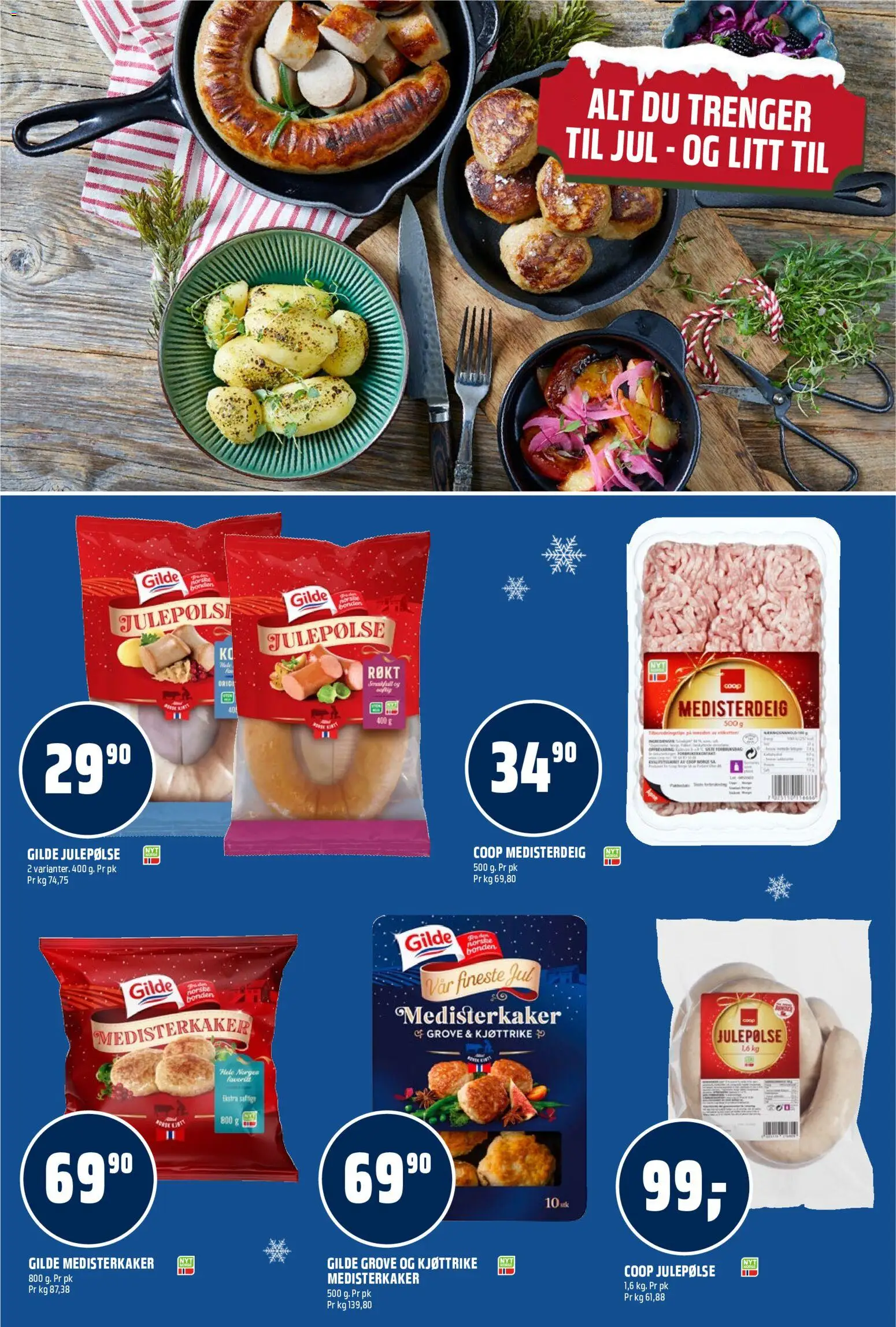 {H1} | Side: 12 | Produkter: Medisterdeig, Medisterkaker