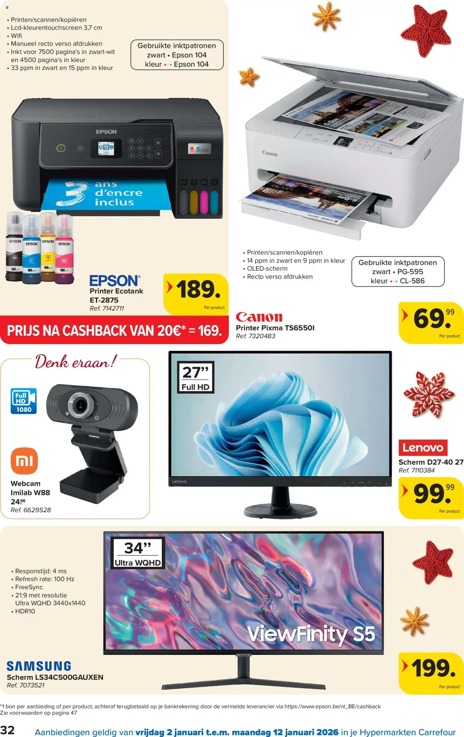 {H1} | Pagina: 32 | Producten: Printer, Scherm