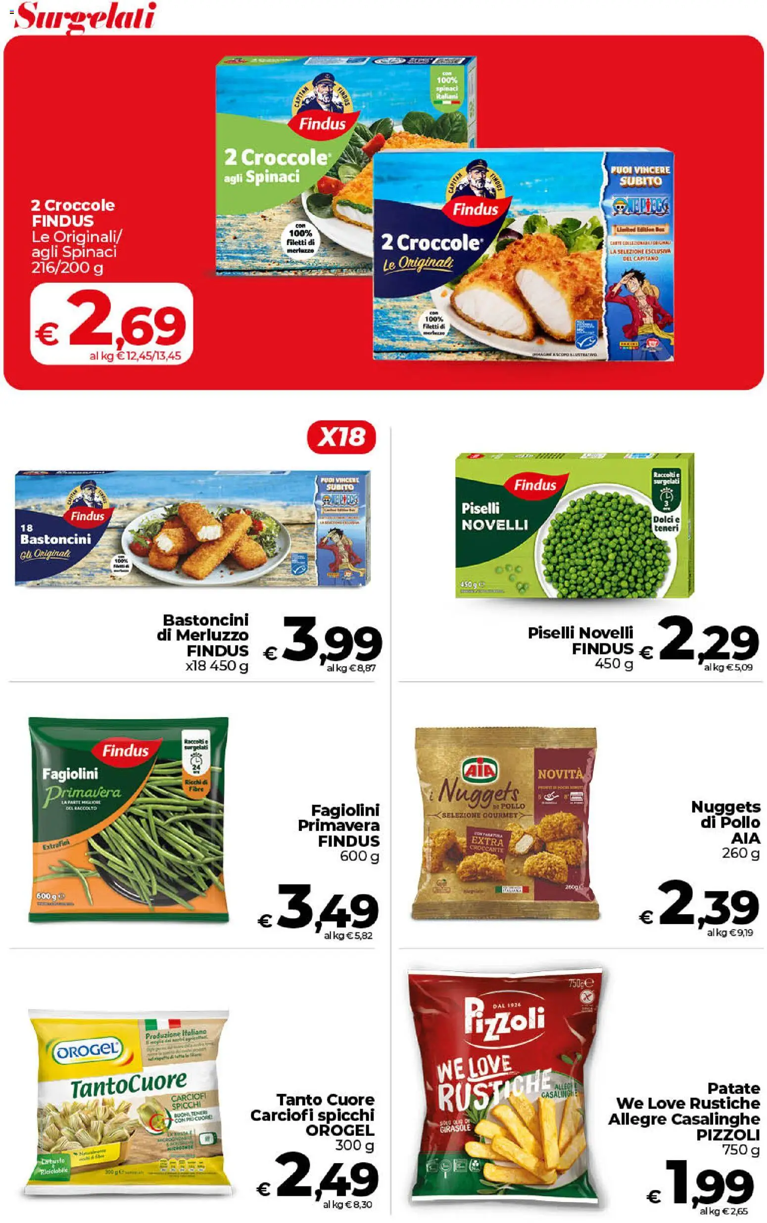 Volantino COOP del 17.04.2026 | Pagina: 16 | Prodotti: Merluzzo, Nuggets, Piselli, Fagiolini