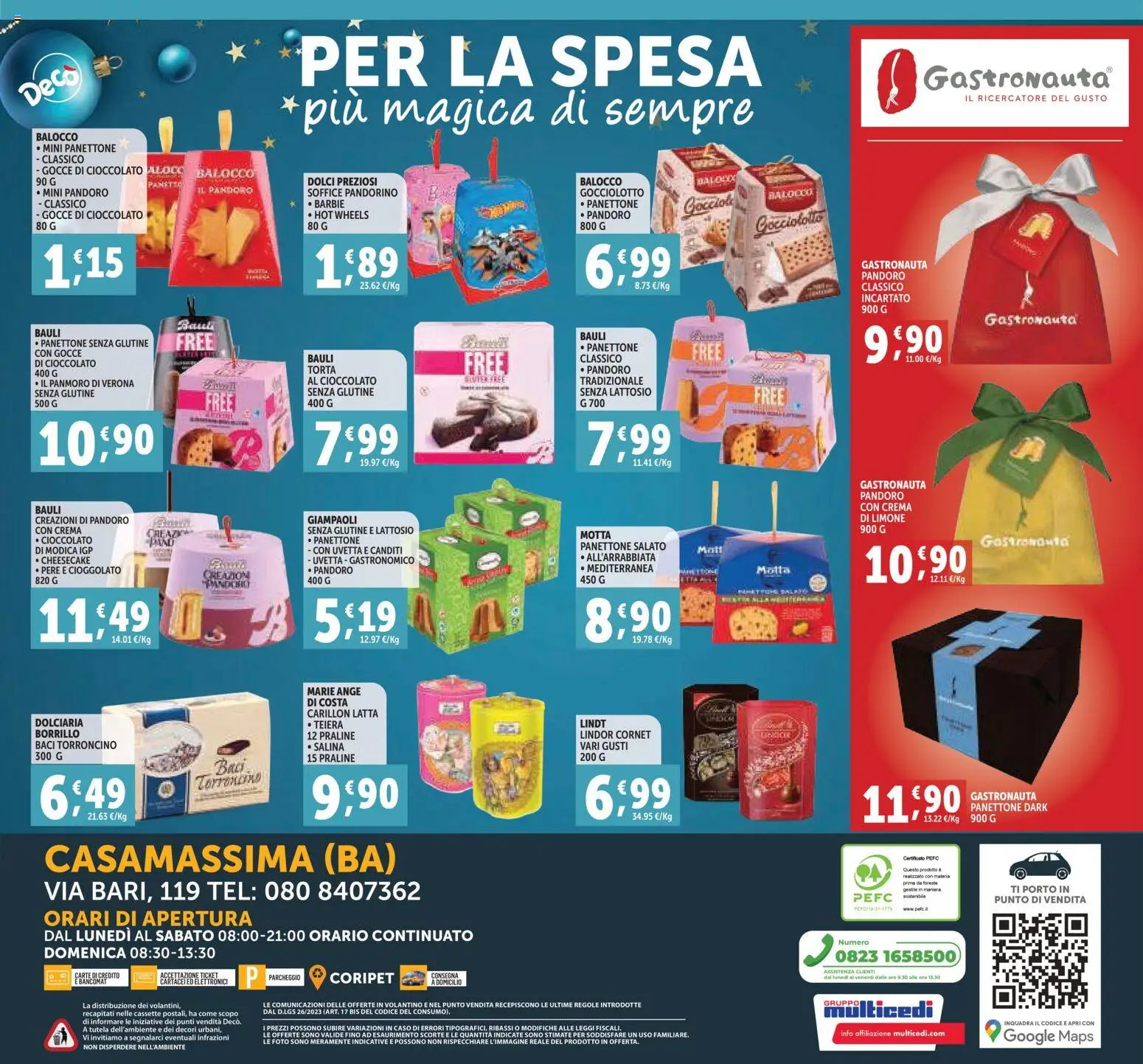 Volantino Decò del 07.11.2025 | Pagina: 20 | Prodotti: Cioccolato, Limone, Pandoro, Torta